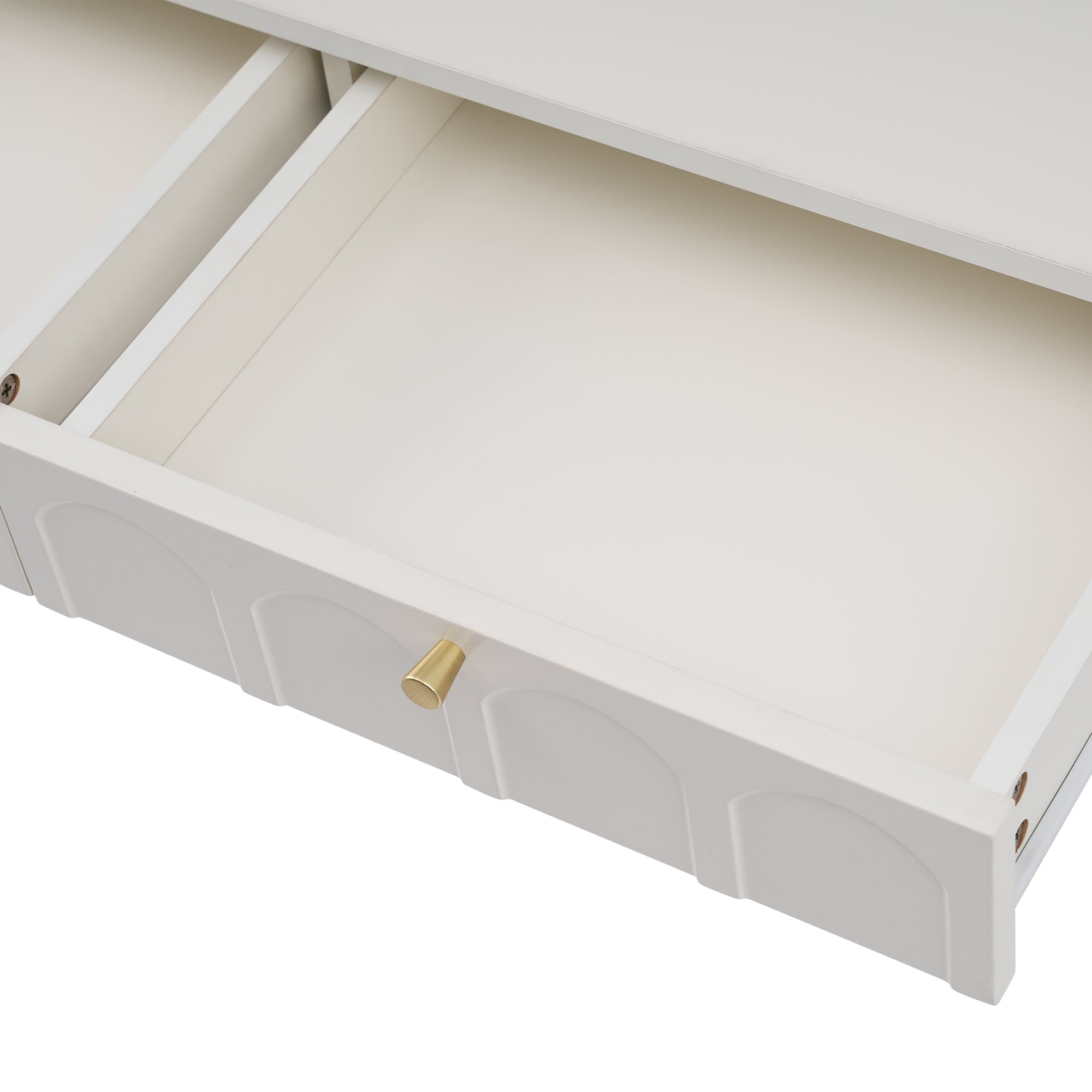 Logidon kaptafel crèmewit met 2 lades hoogte 76,5 cm B100cm