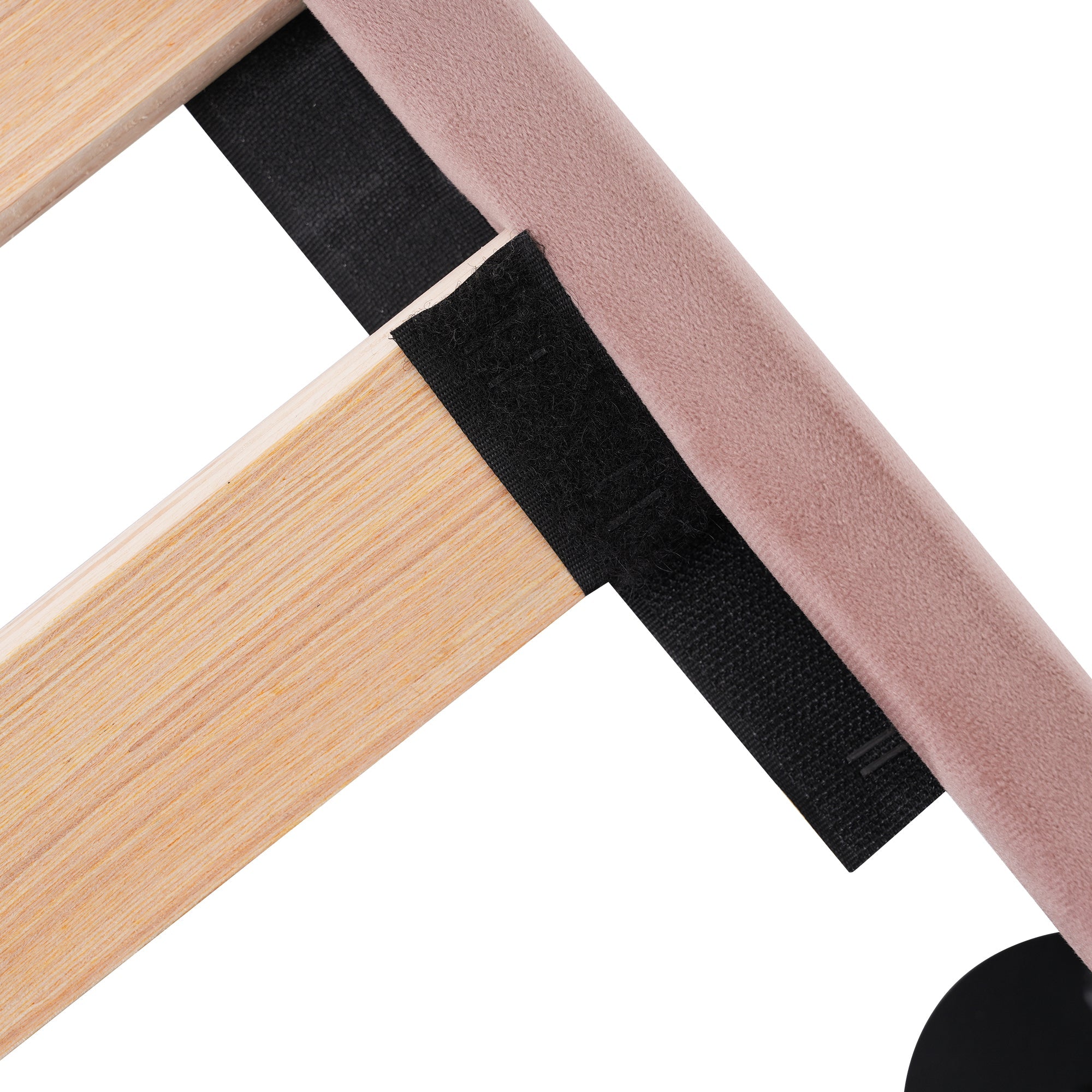 Logidon Gestoffeerd Bed Eenpersoonsbed Roze 90x200 met USB Type C oplaadfunctie