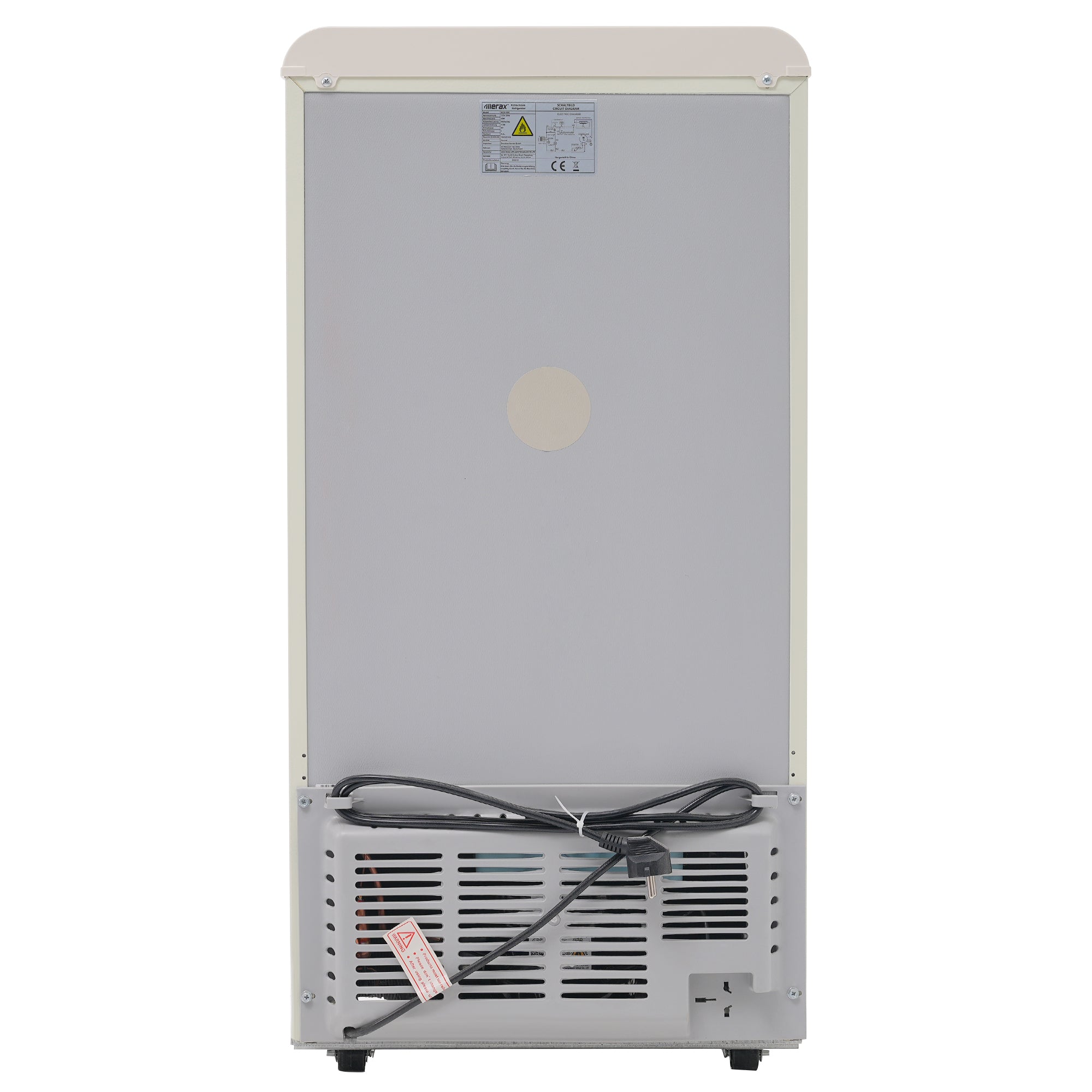 Logidon retro koelkast wit dubbele deur 72 L, 21 L vriesvak