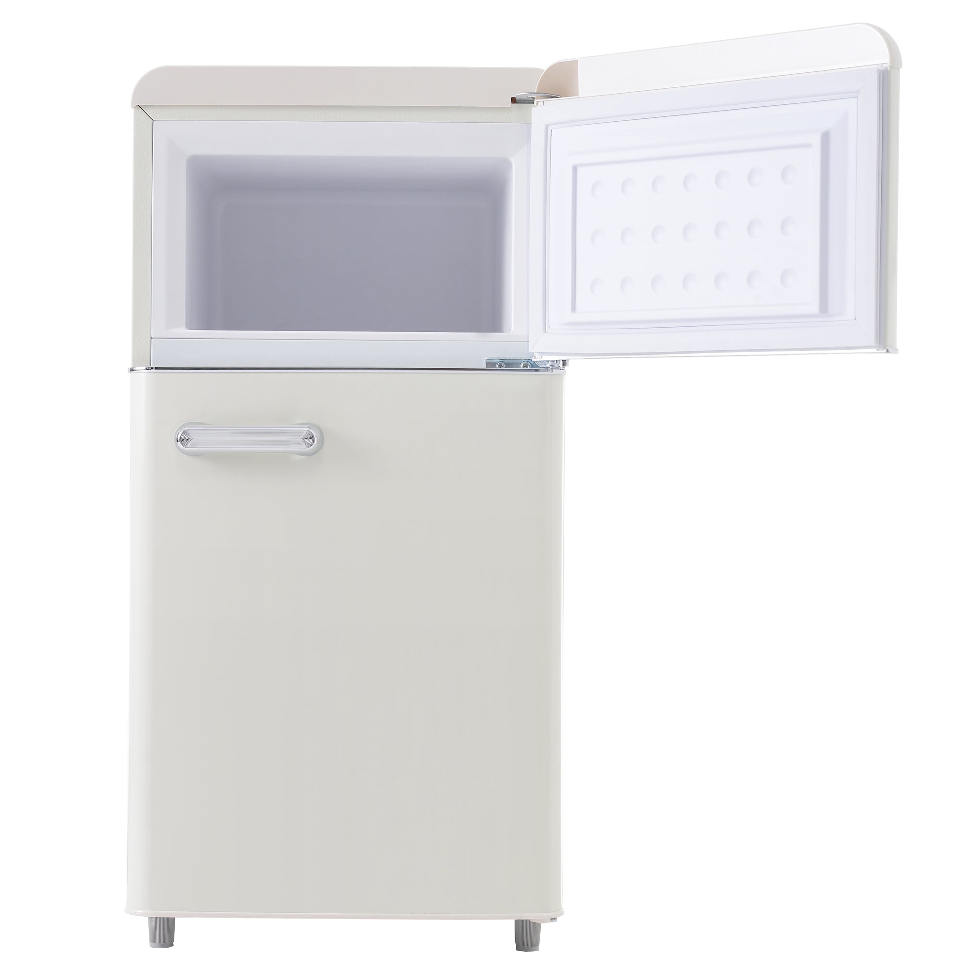 Logidon retro koelkast wit dubbele deur 72 L, 21 L vriesvak