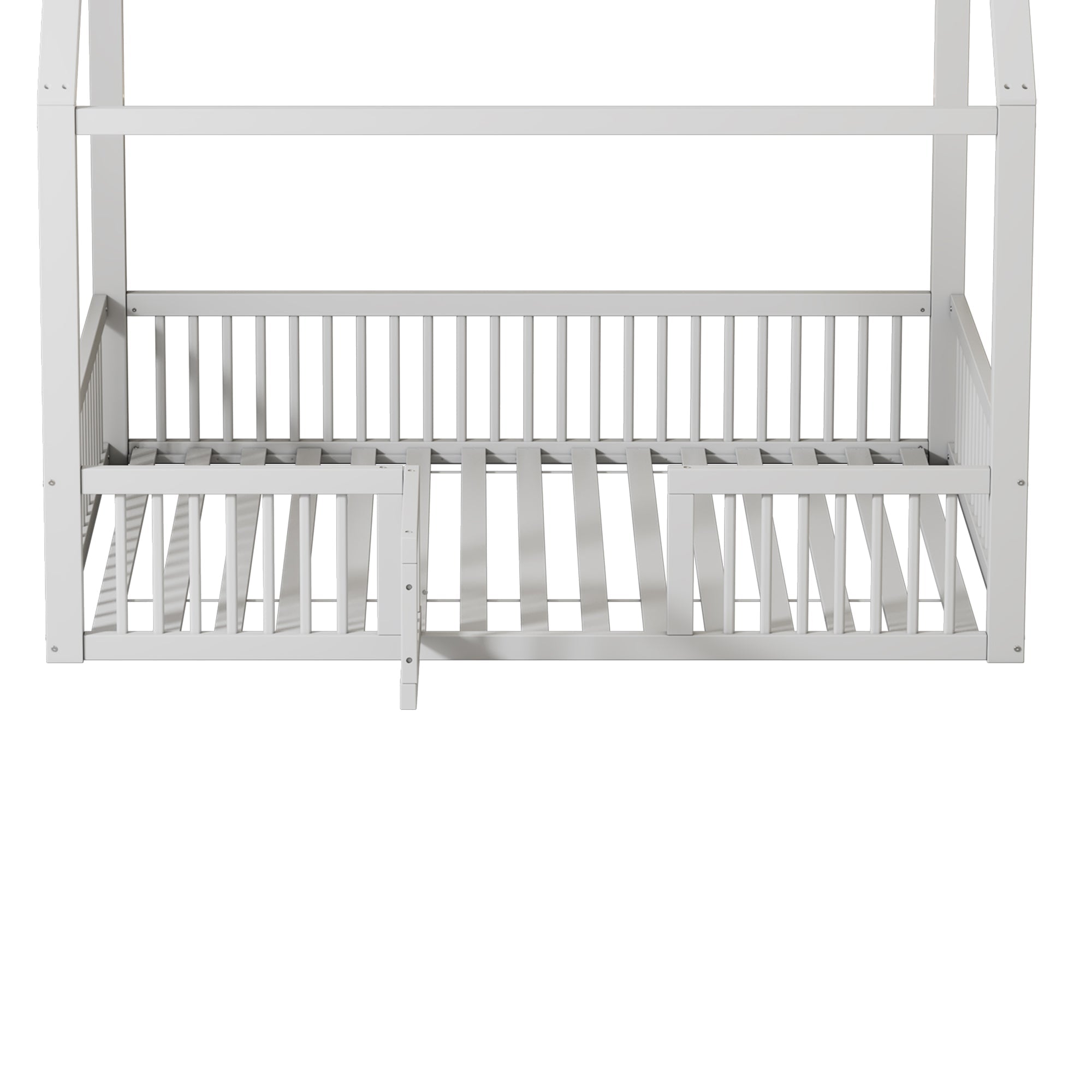 Logidon huisbed 140x200 cm witte massief houten deur