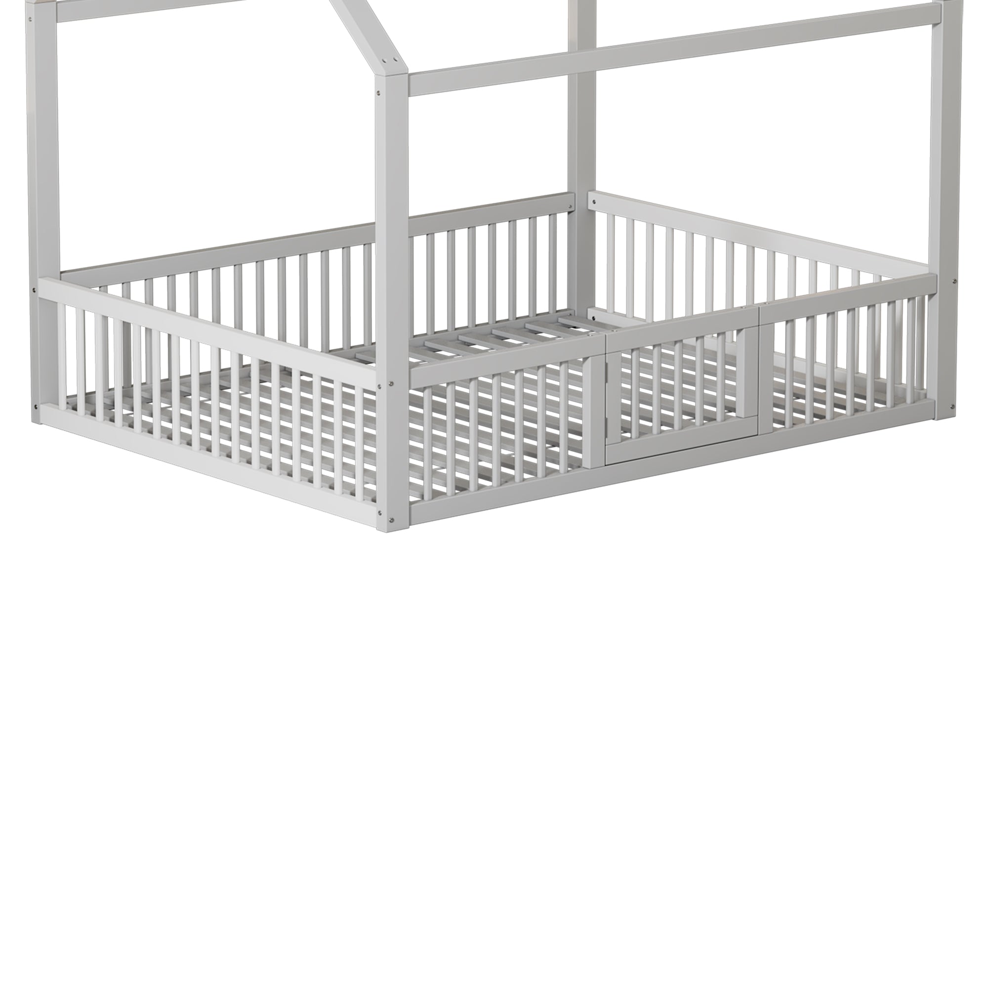 Logidon huisbed 140x200 cm witte massief houten deur
