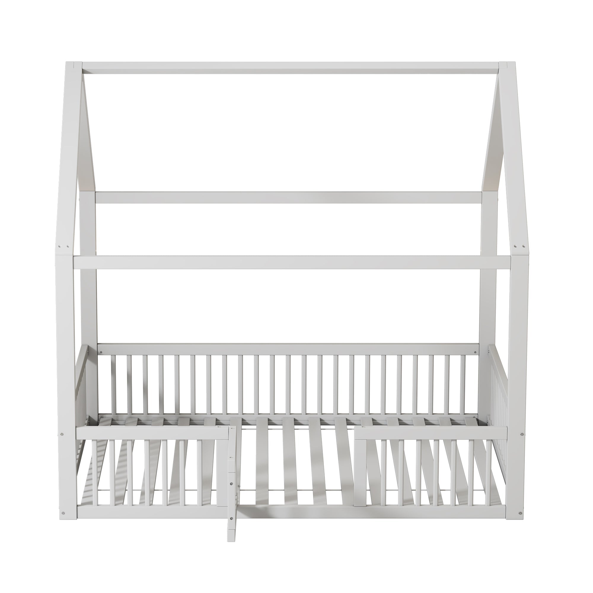 Logidon huisbed 140x200 cm witte massief houten deur