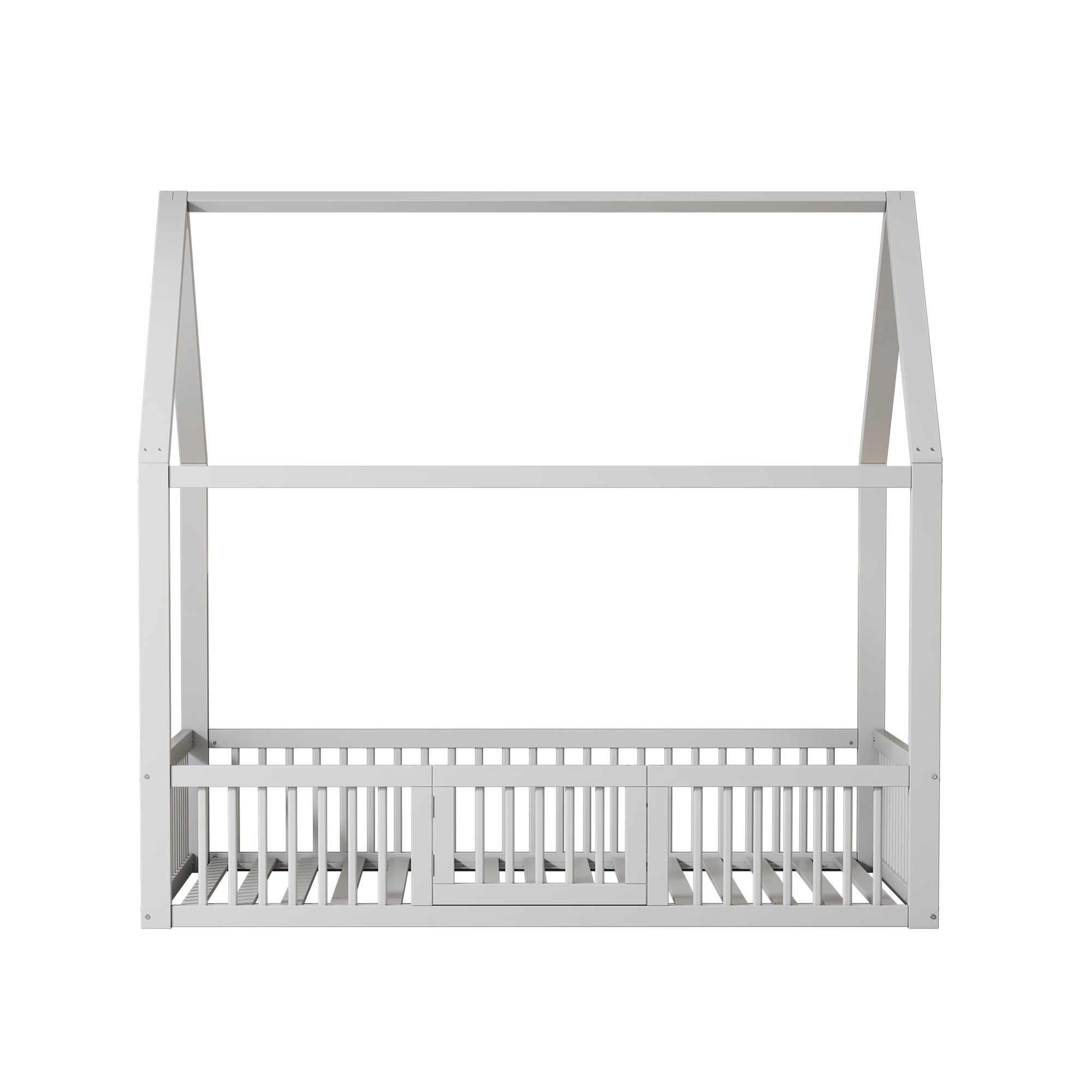 Logidon huisbed 140x200 cm witte massief houten deur