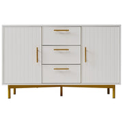 Logidon ladekast wit met 2 deuren verstelbare plank H75xB120xD40 cm