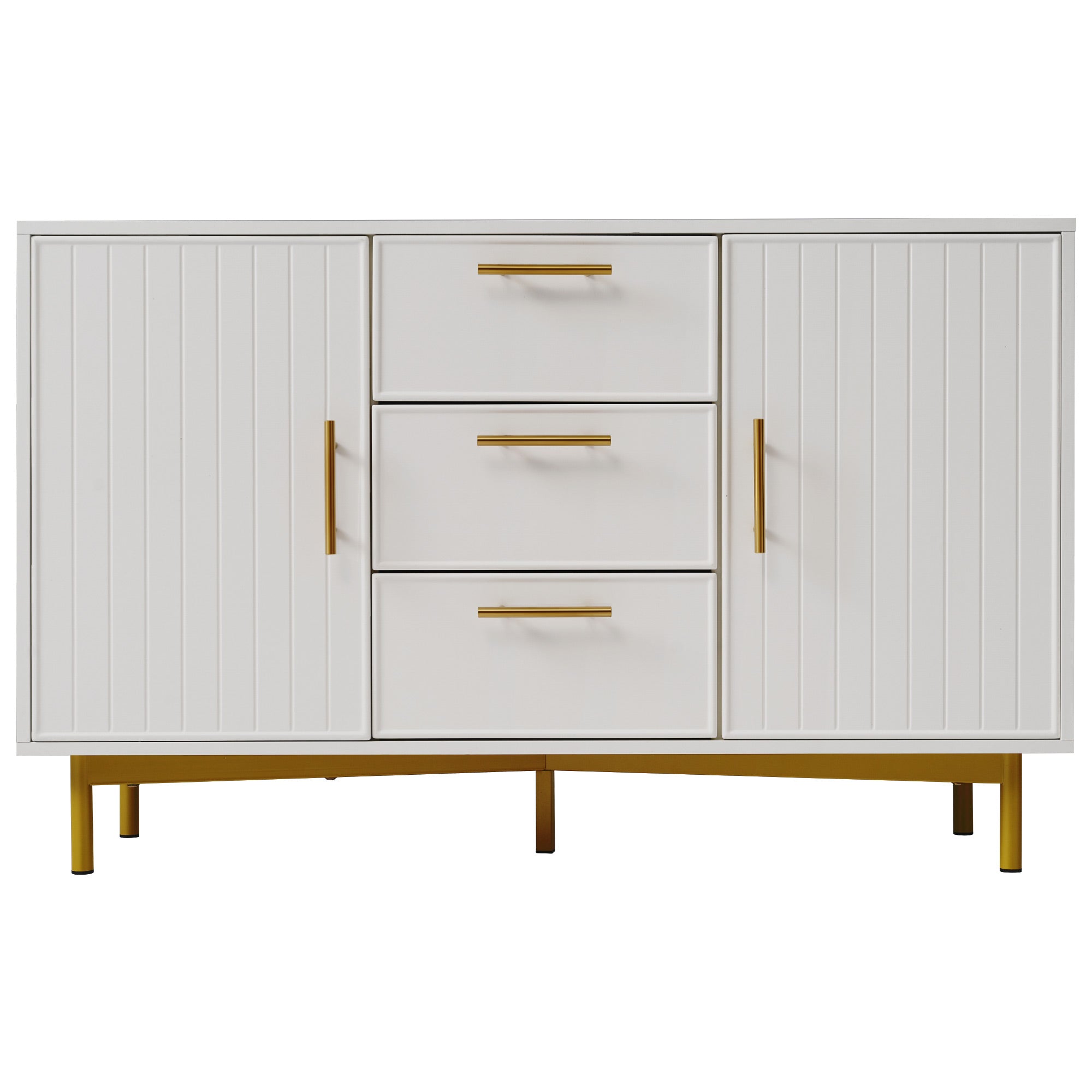 Logidon ladekast wit met 2 deuren verstelbare plank H75xB120xD40 cm