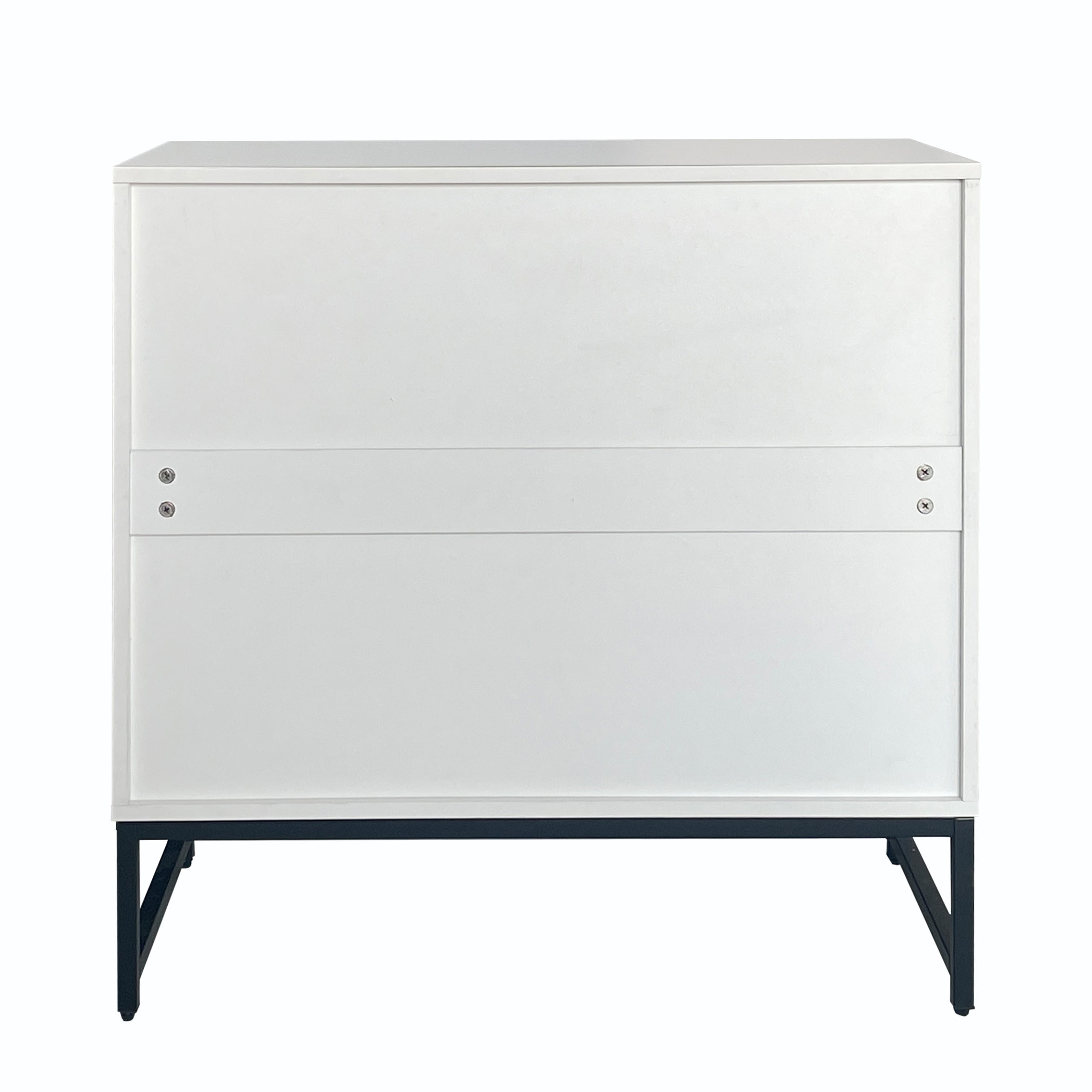 Logidon Modern Dressoir Wit B80 D40 H80 Cm 2 Deurs