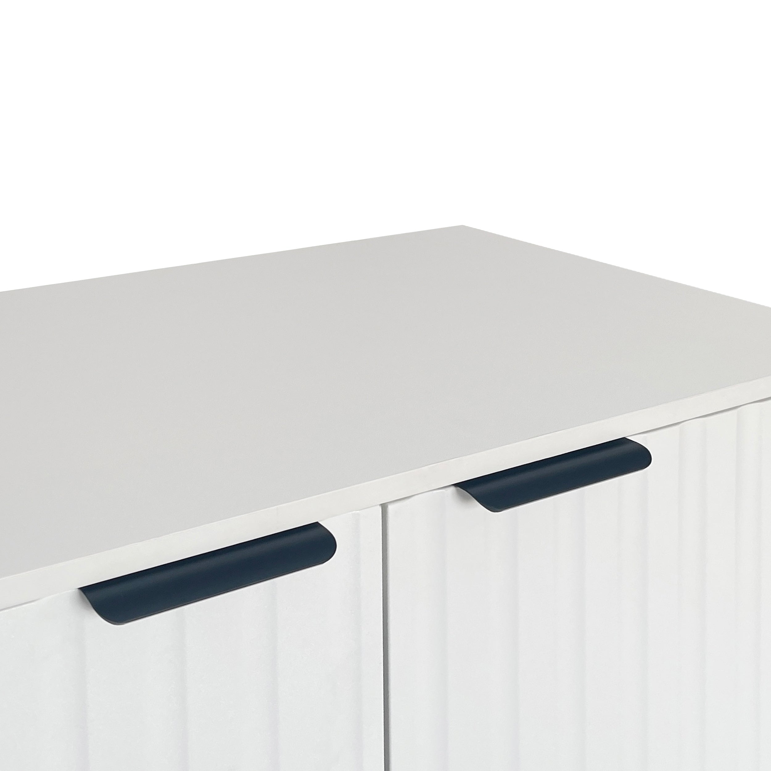 Logidon Modern Dressoir Wit B80 D40 H80 Cm 2 Deurs