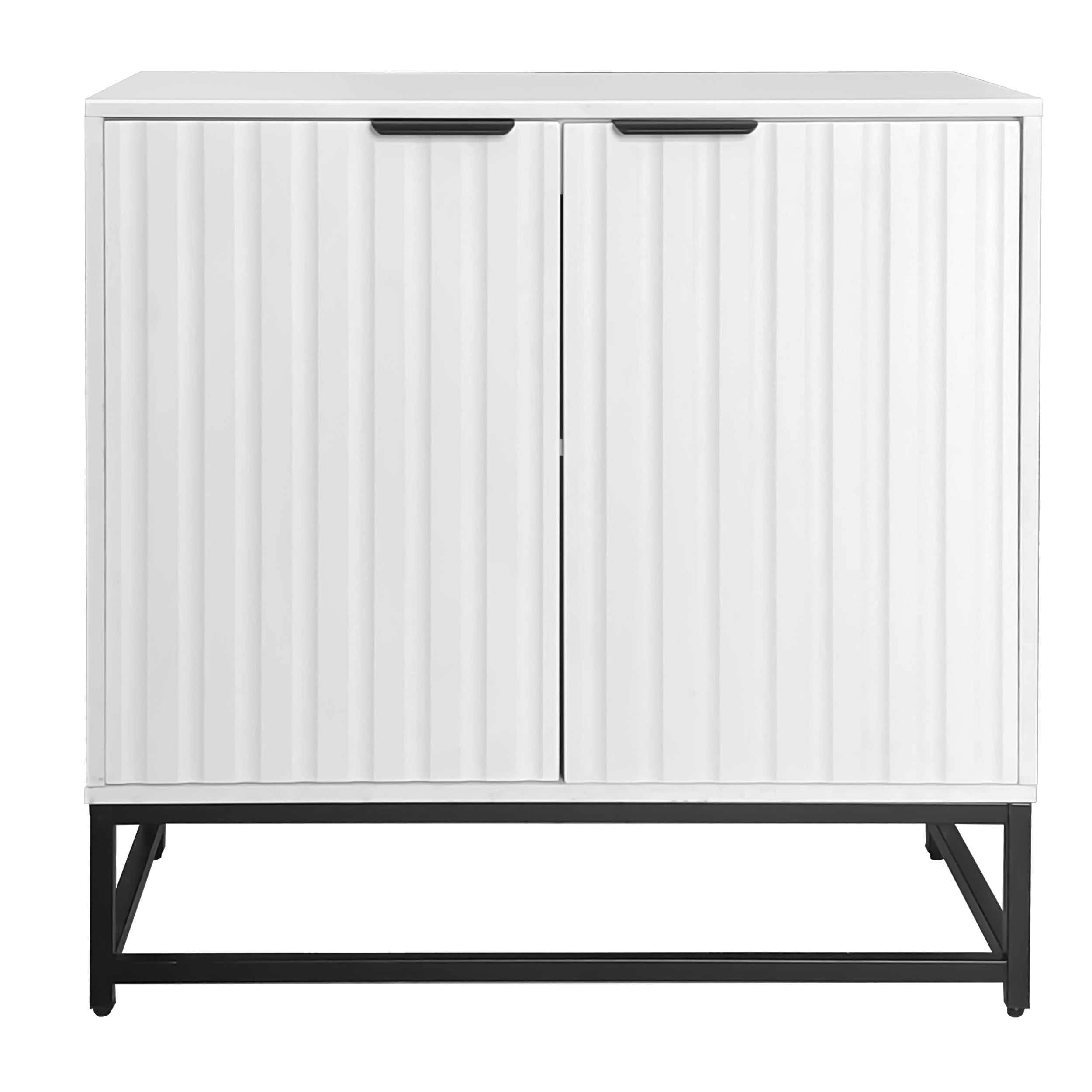 Logidon Modern Dressoir Wit B80 D40 H80 Cm 2 Deurs