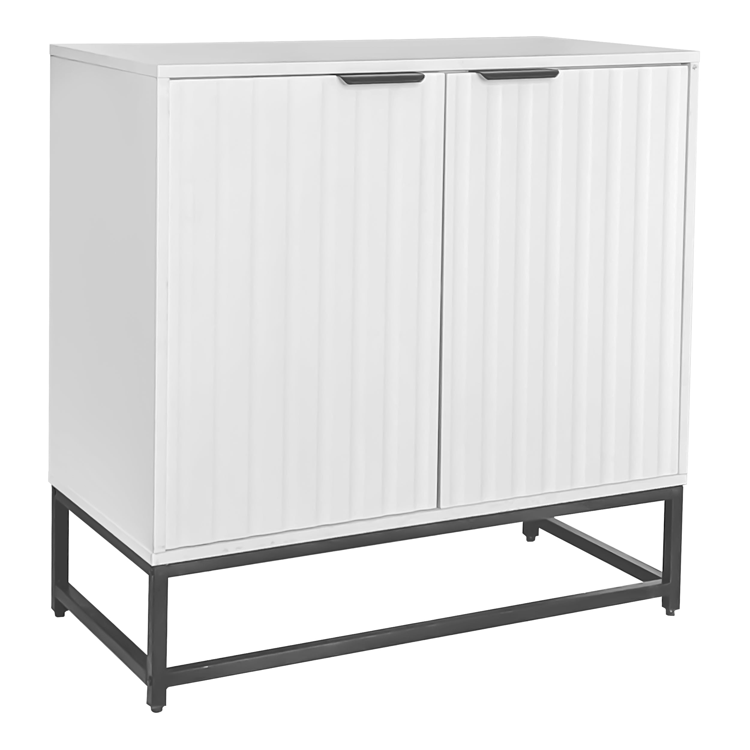 Logidon Modern Dressoir Wit B80 D40 H80 Cm 2 Deurs