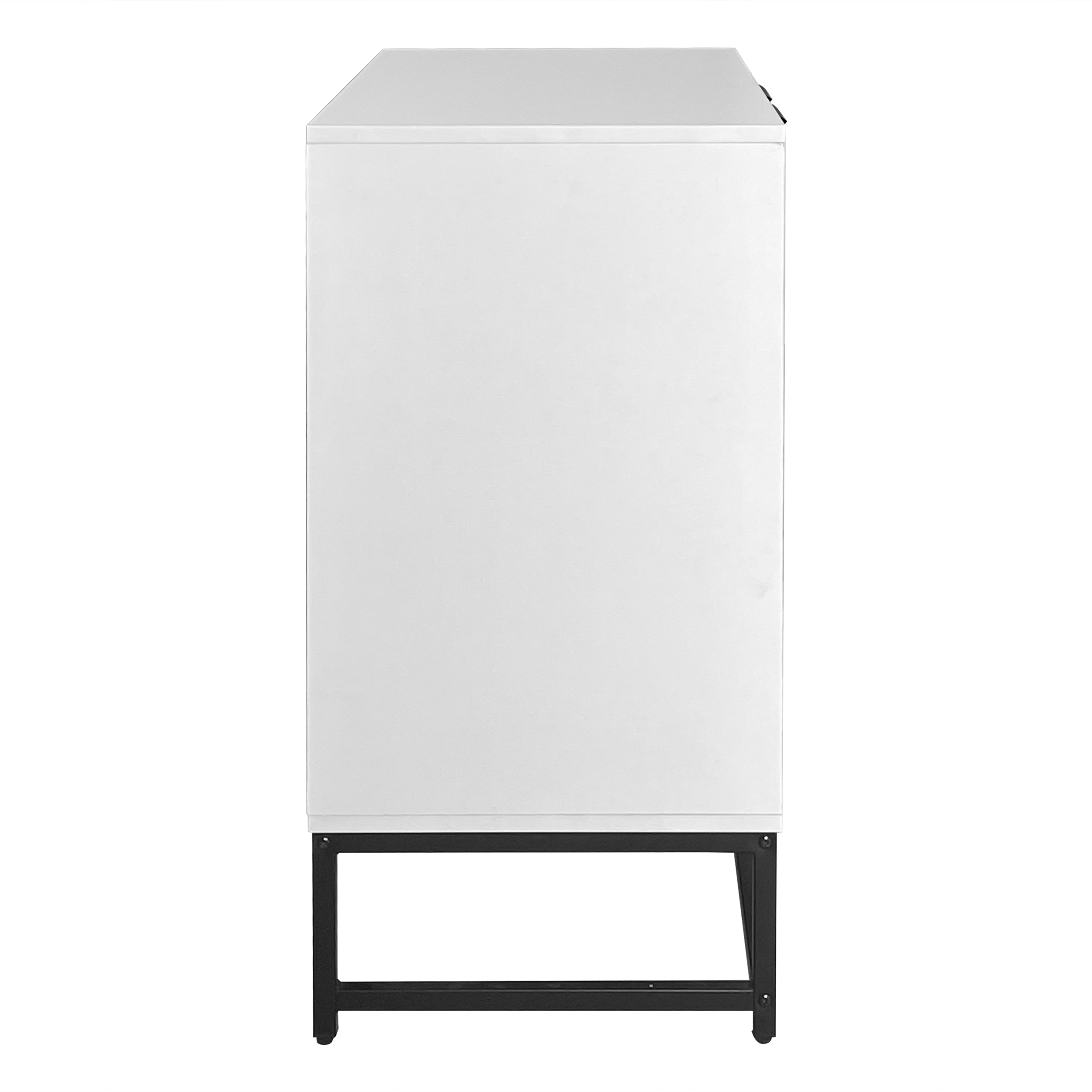 Logidon Modern Dressoir Wit B80 D40 H80 Cm 2 Deurs