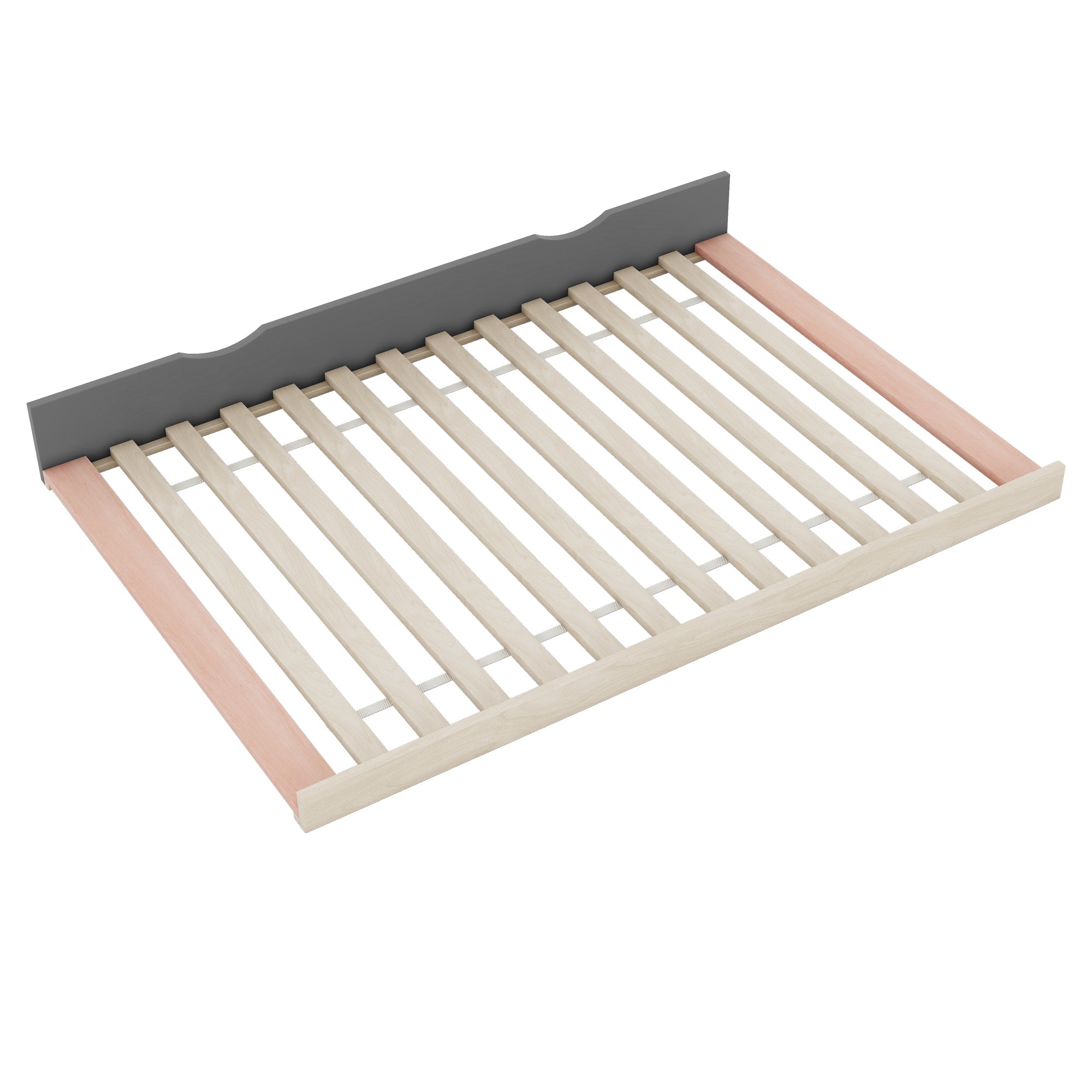 Logidon slaapbank 90x200 cm grijs met uitschuifbaar bed en USB-tekentafel