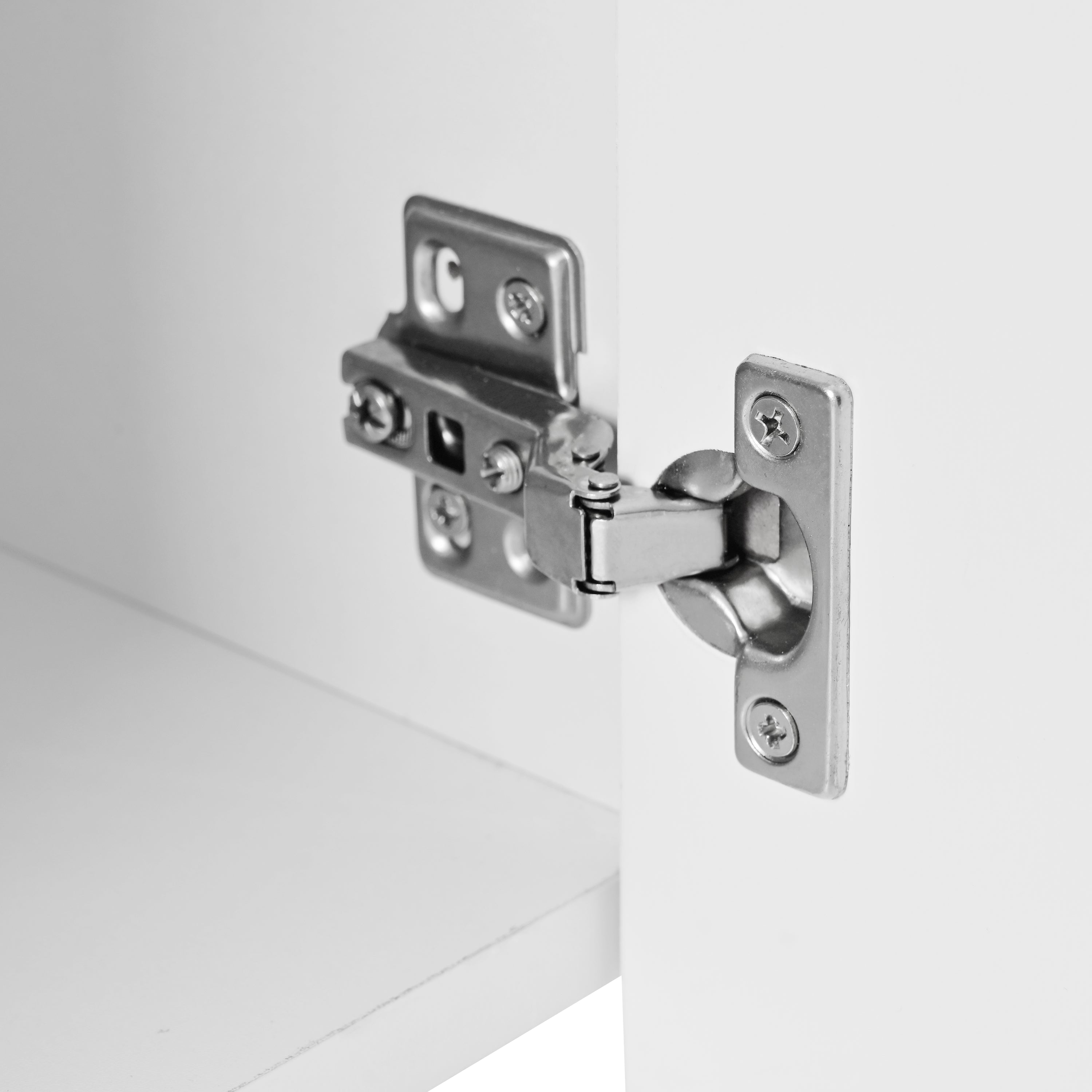 Logidon dressoir wit 152,5 x 40 x 76,5 cm met push-to-open, 4 deuren