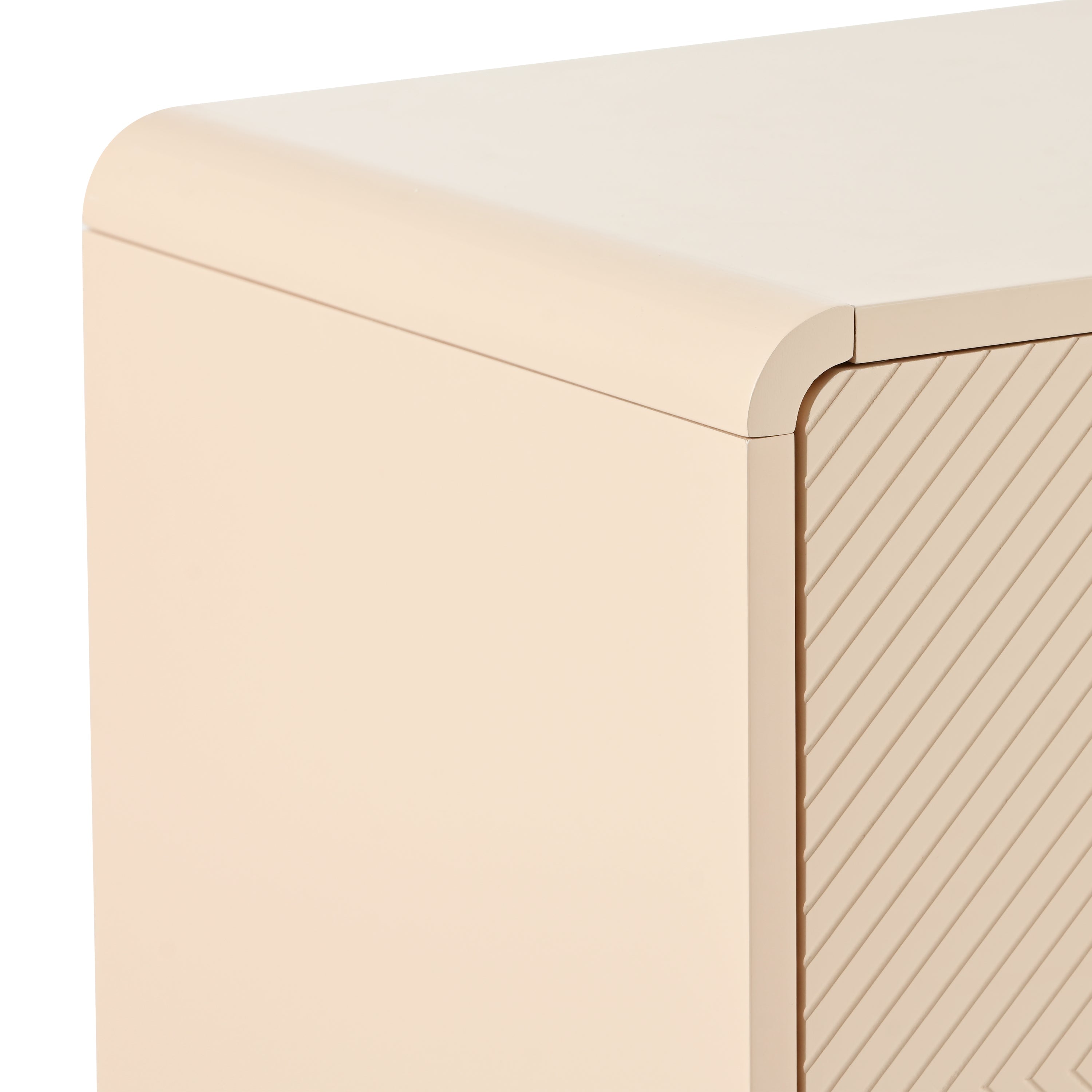 Logidon abrikozencrème dressoir met 4 deuren, push-to-open