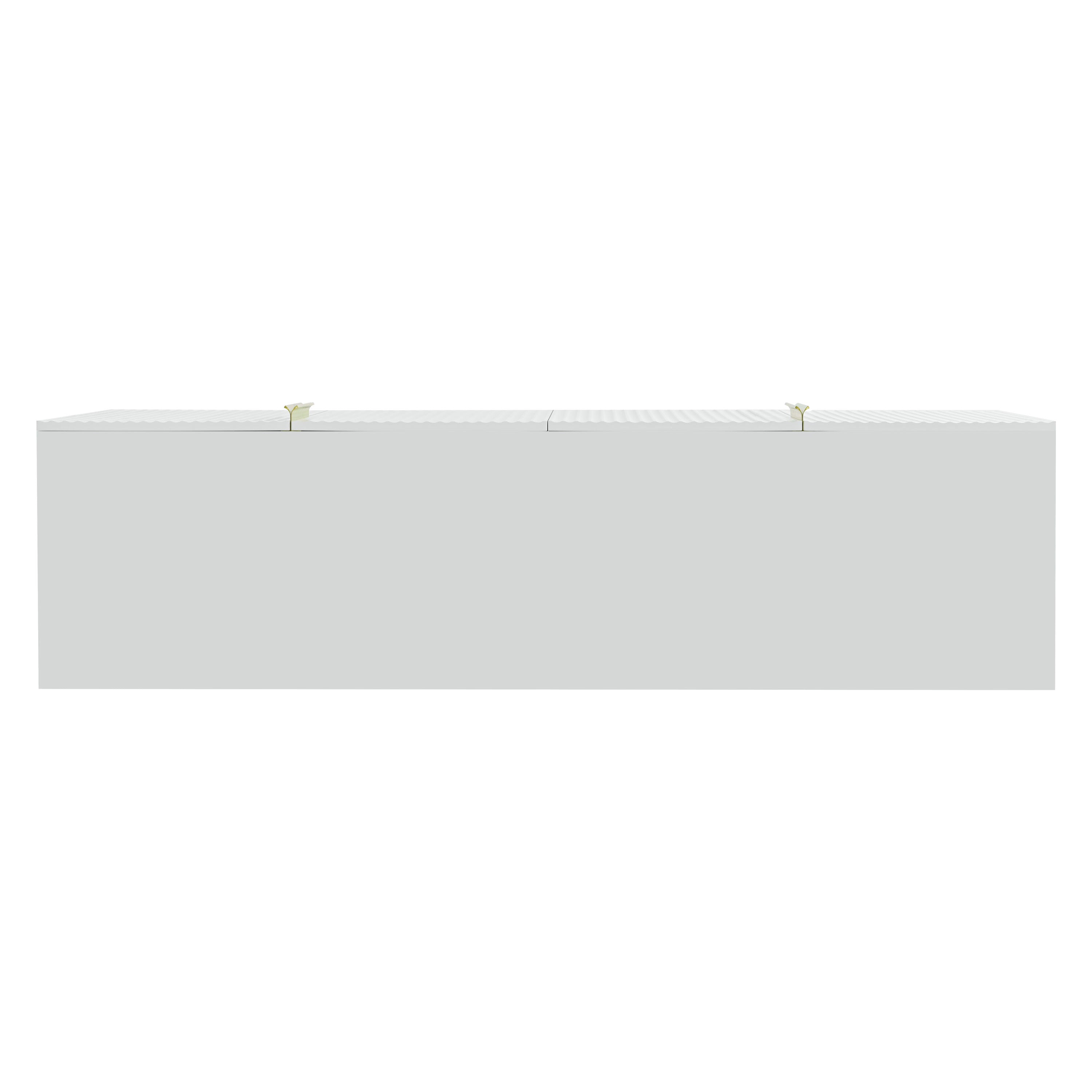 Logidon Dressoir Wit - Buffetkast met gouden handvat, 4 deuren