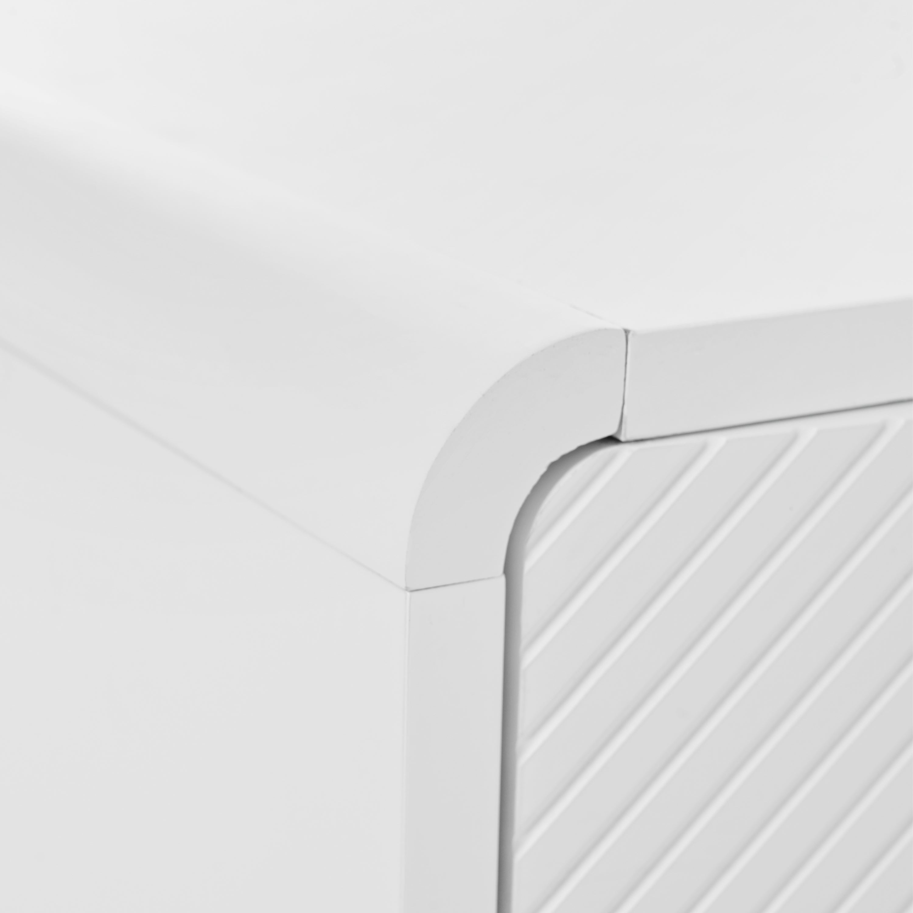 Logidon dressoir wit 152,5 x 40 x 76,5 cm met push-to-open, 4 deuren