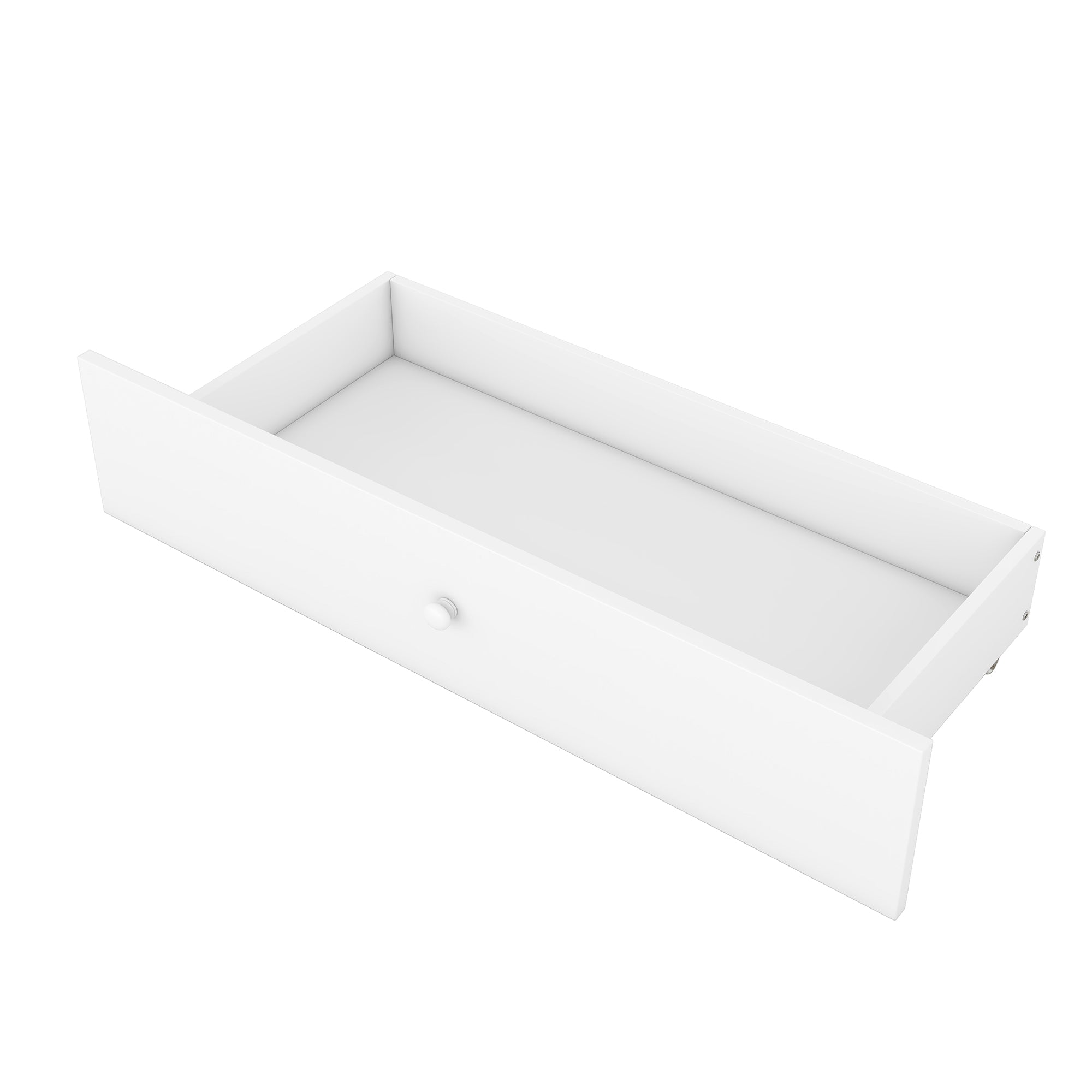 Logidon 180x200 cm plat bed met opklapbaar hoofdbord opbergruimte wit