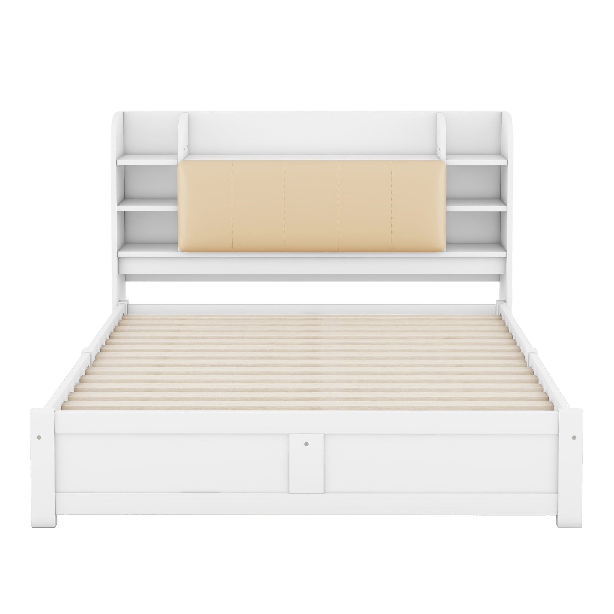 Logidon bed 160x200 wit met opklapbaar hoofdeinde en vier lades
