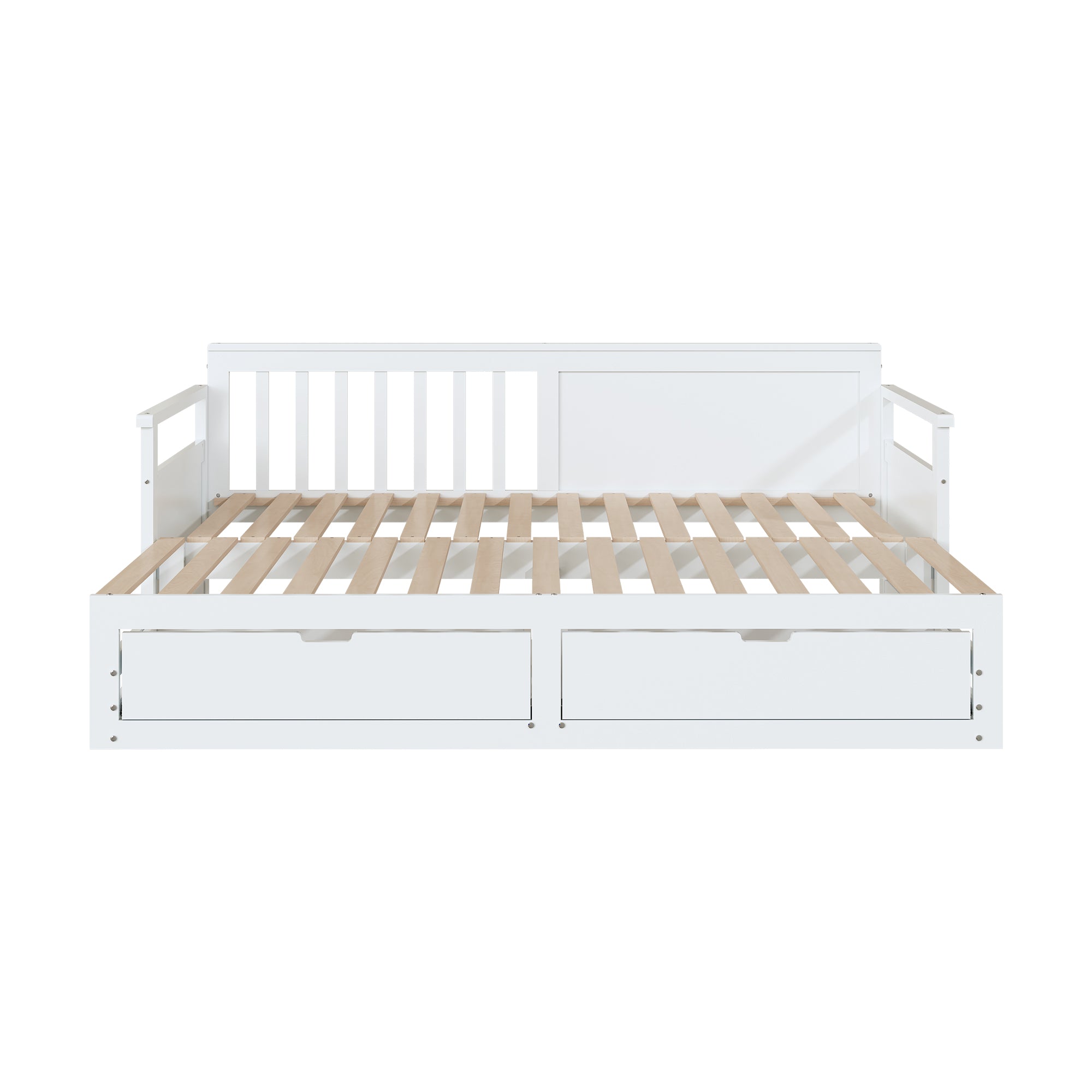 Logidon daybed two in one white 90x190cm with drawers pull-out bed