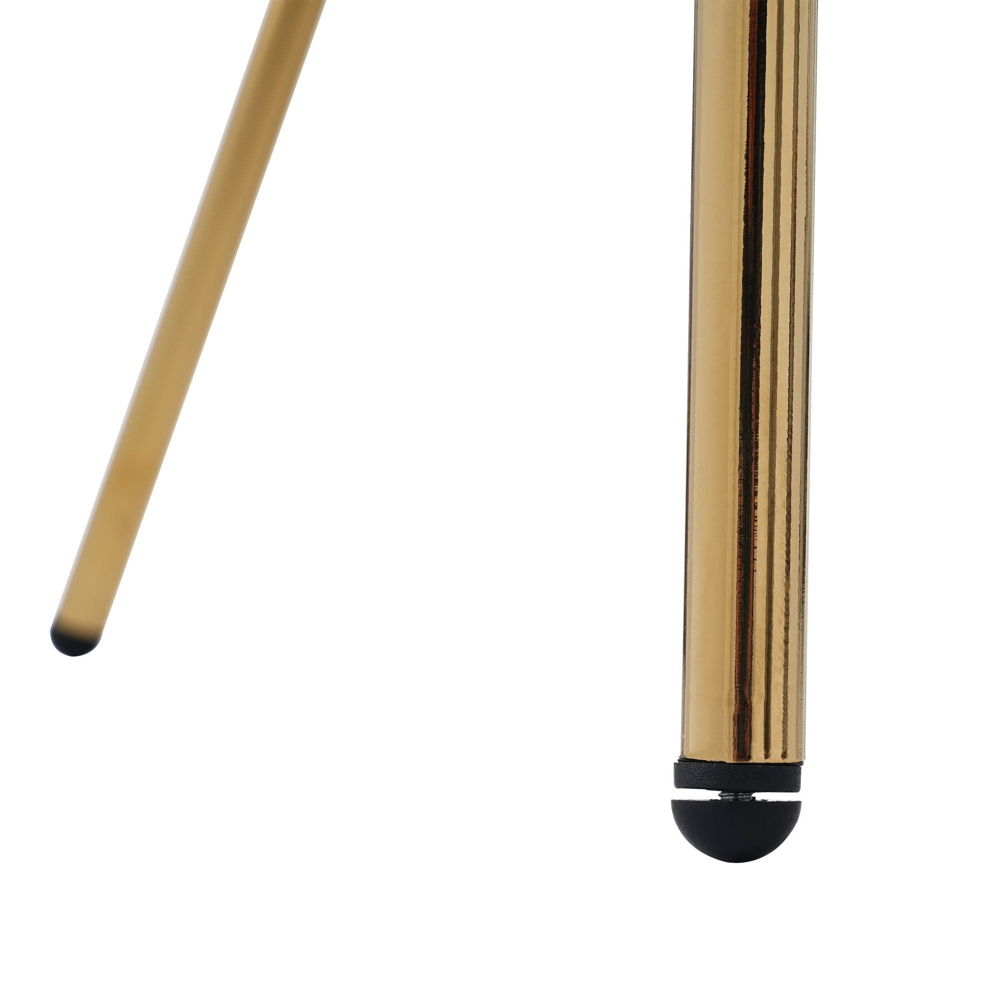 Logidon dining chair beige velvet look with gold metal legs