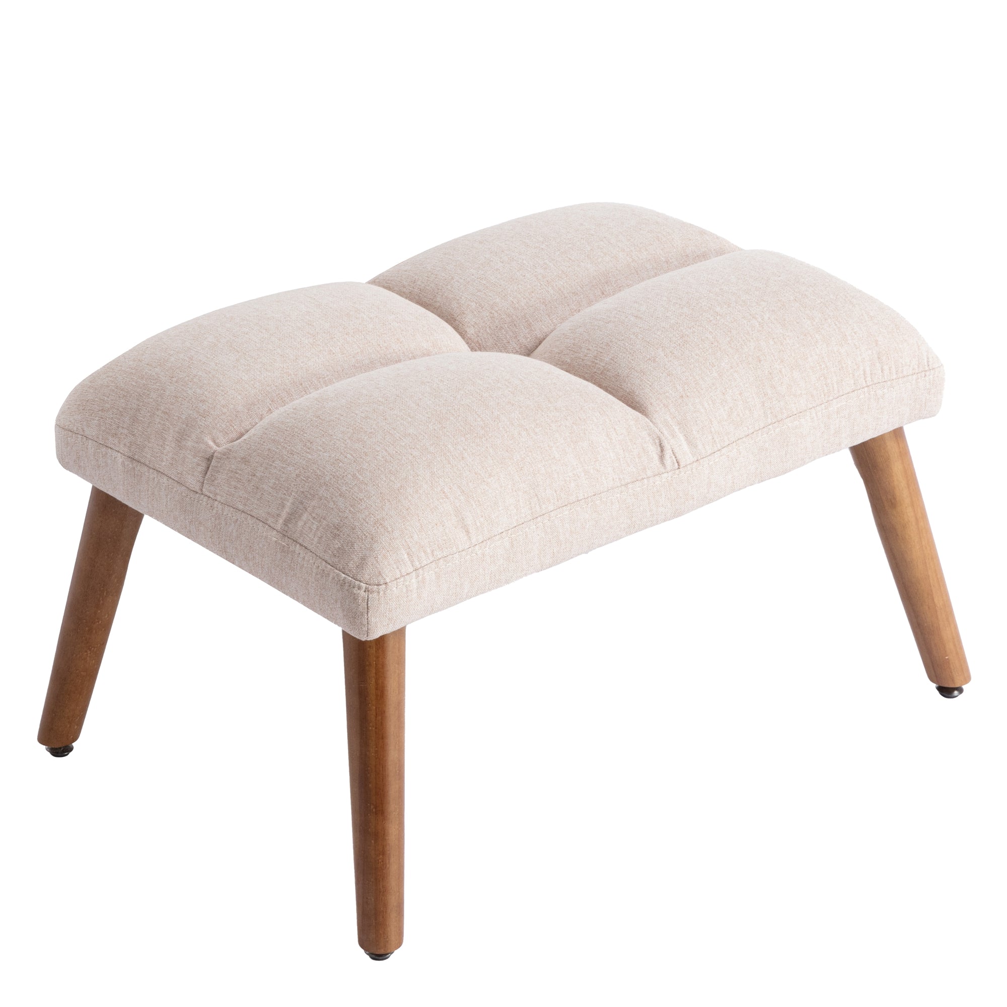 Logidon lounge chair beige with footrest and adjustable to 5 levels