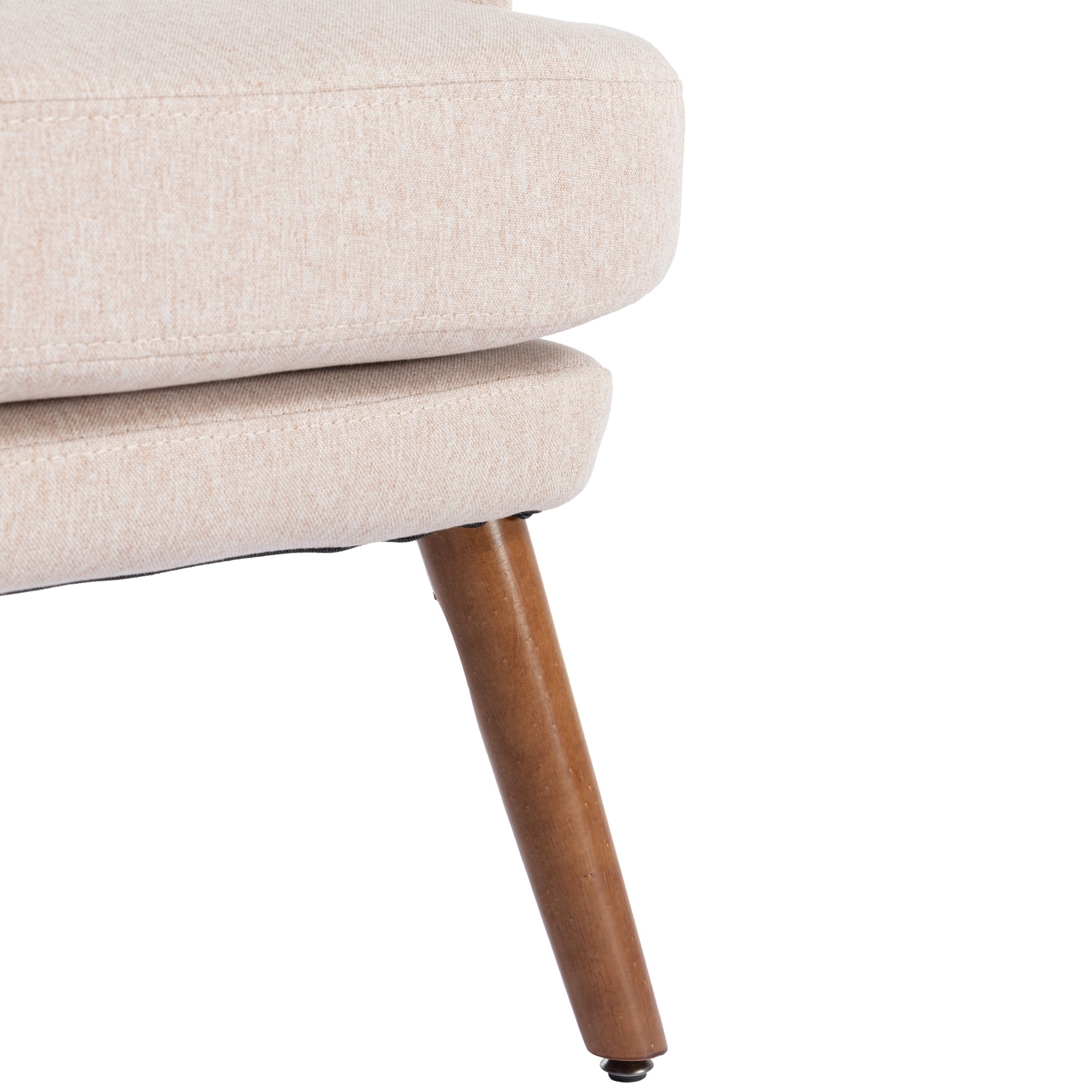 Logidon lounge chair beige with footrest and adjustable to 5 levels