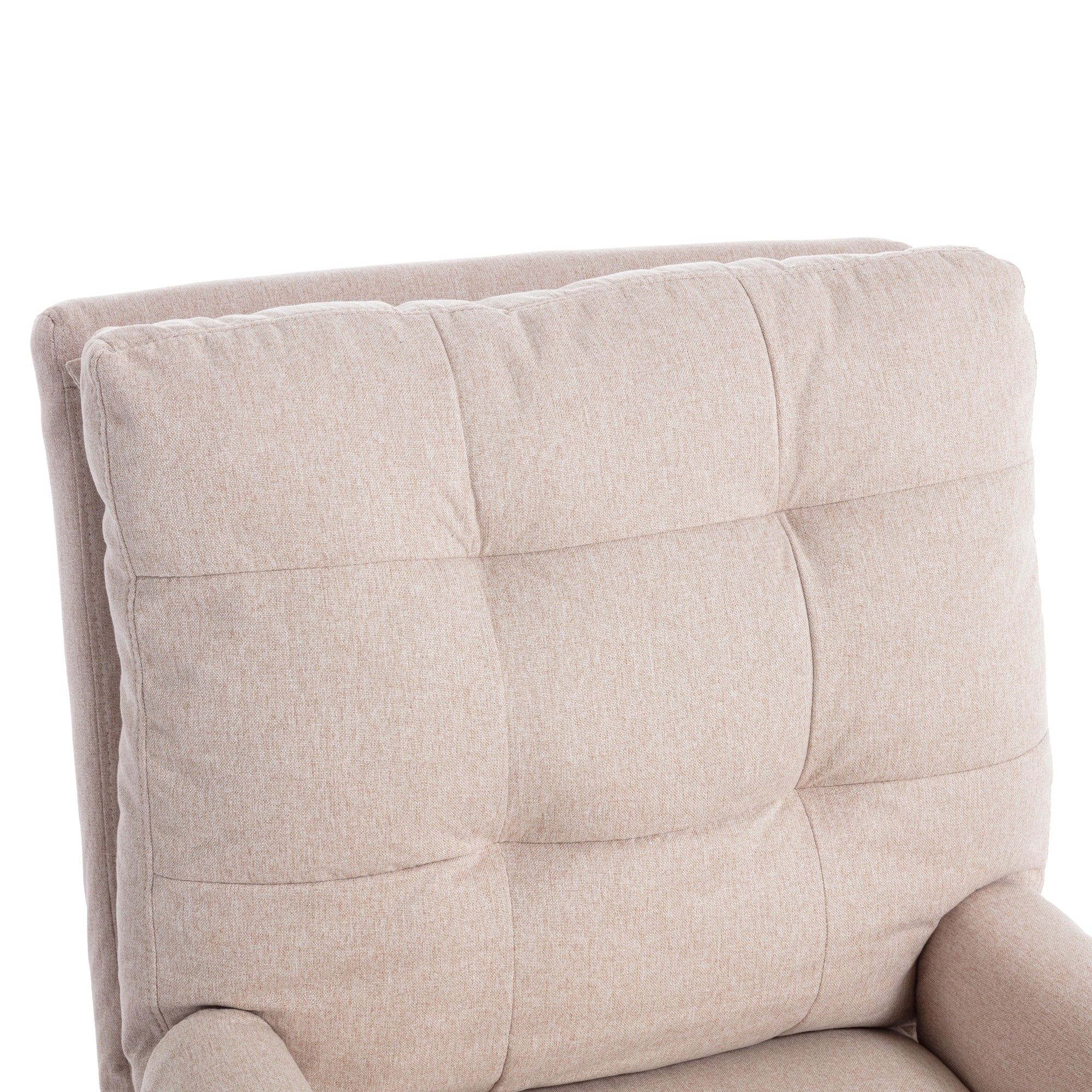 Logidon lounge chair beige with footrest and adjustable to 5 levels