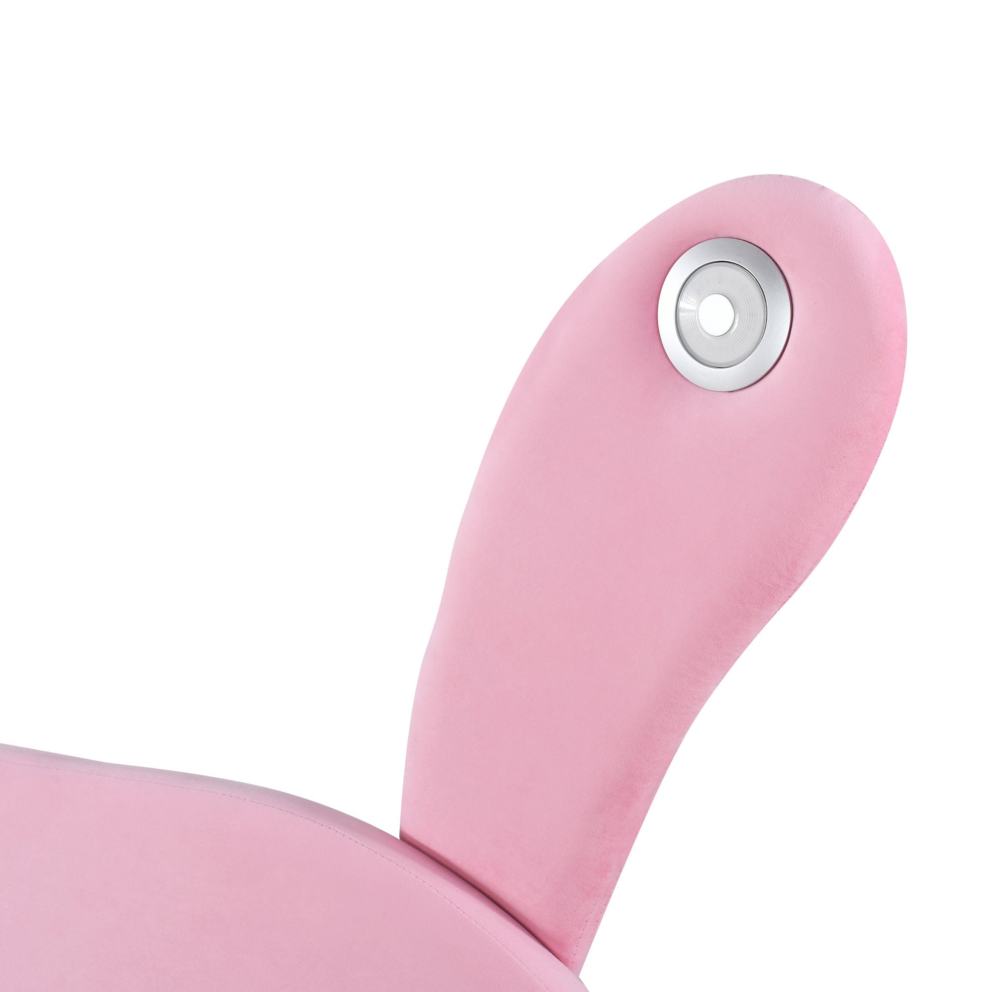 Logidon gestoffeerd bed 140x200 roze fluweel met opbergruimte en LED
