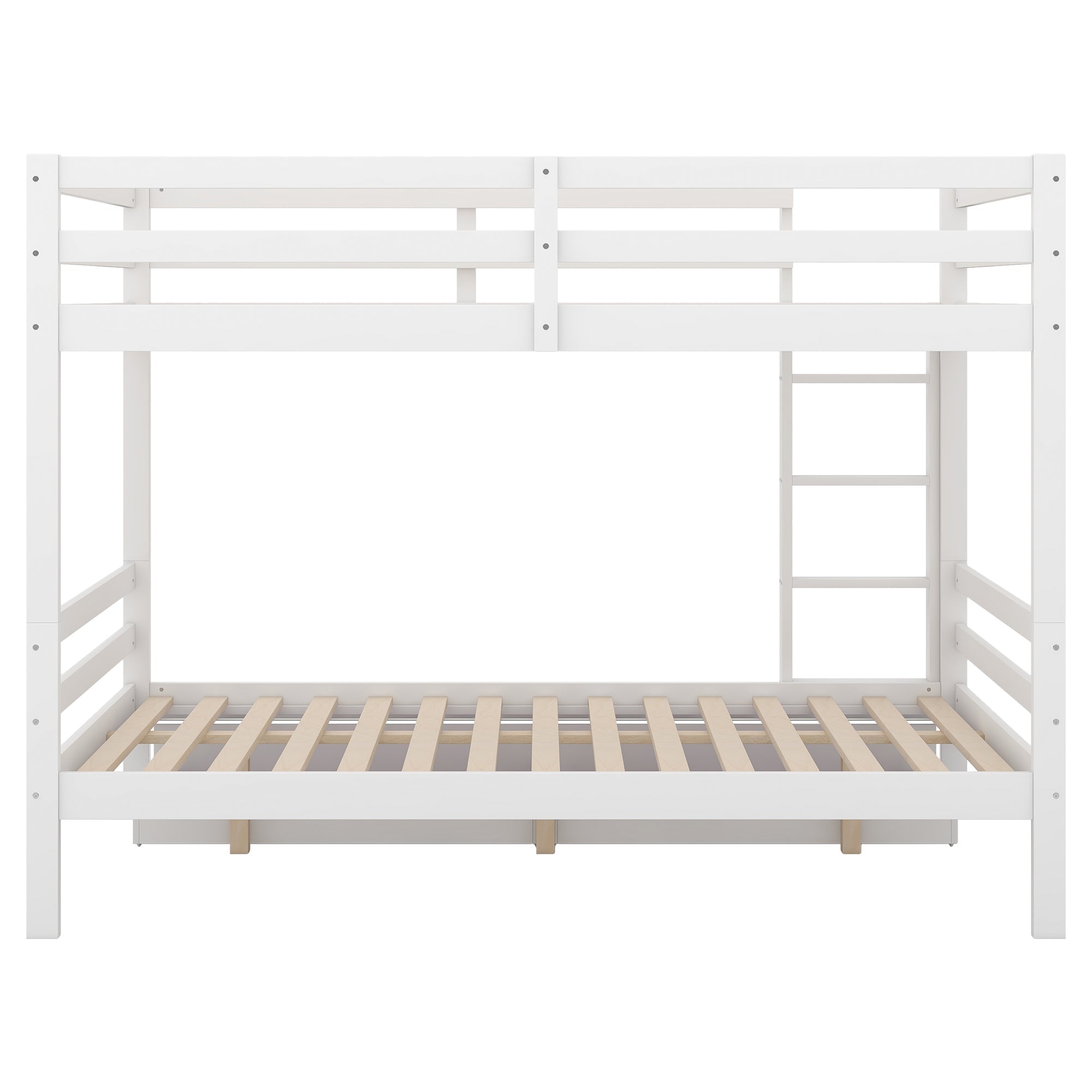 Logidon bunk bed 140x200 cm white with drawers storage space