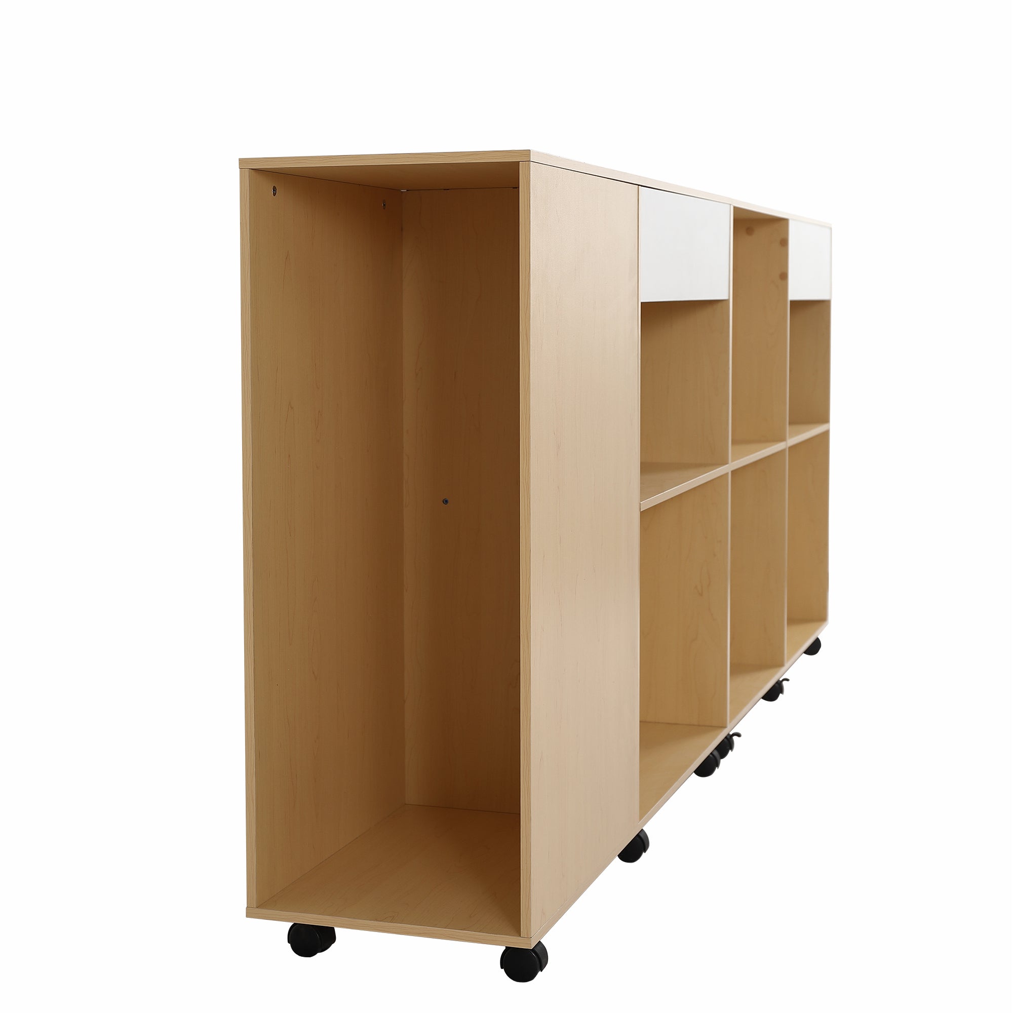 Logidon Opbergkasten Met Wielen Wit Eiken