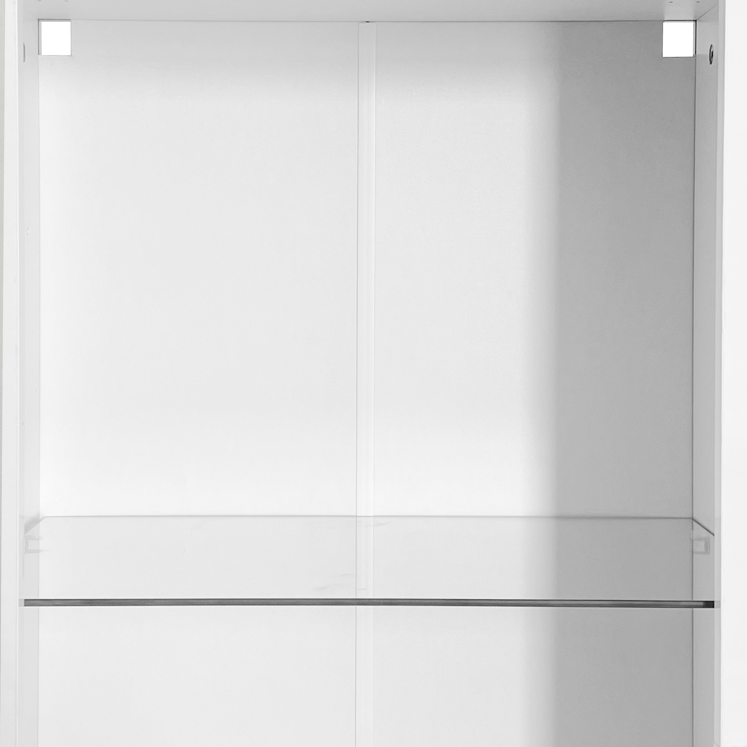 Logidon witte hoogglans vitrine met LED verlichting 55x38x166 cm