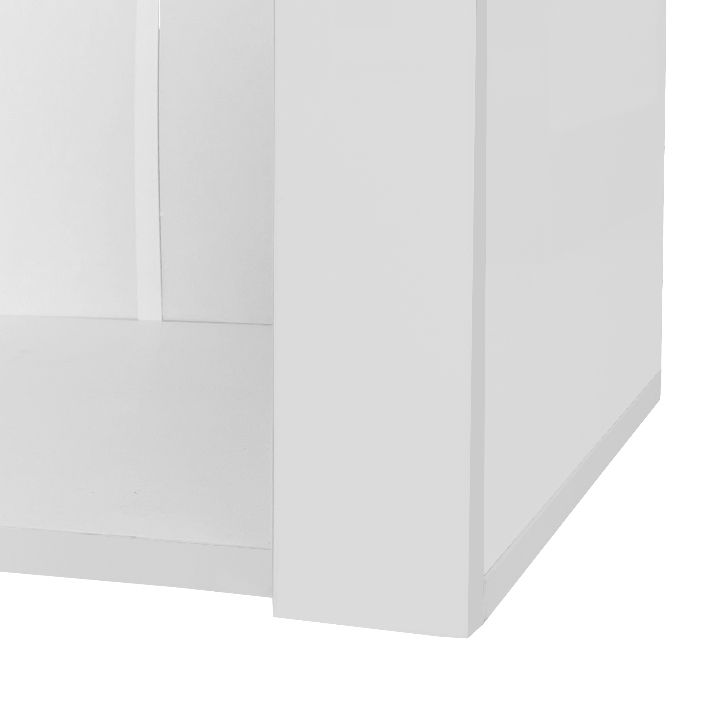Logidon witte hoogglans vitrine met LED verlichting 55x38x166 cm