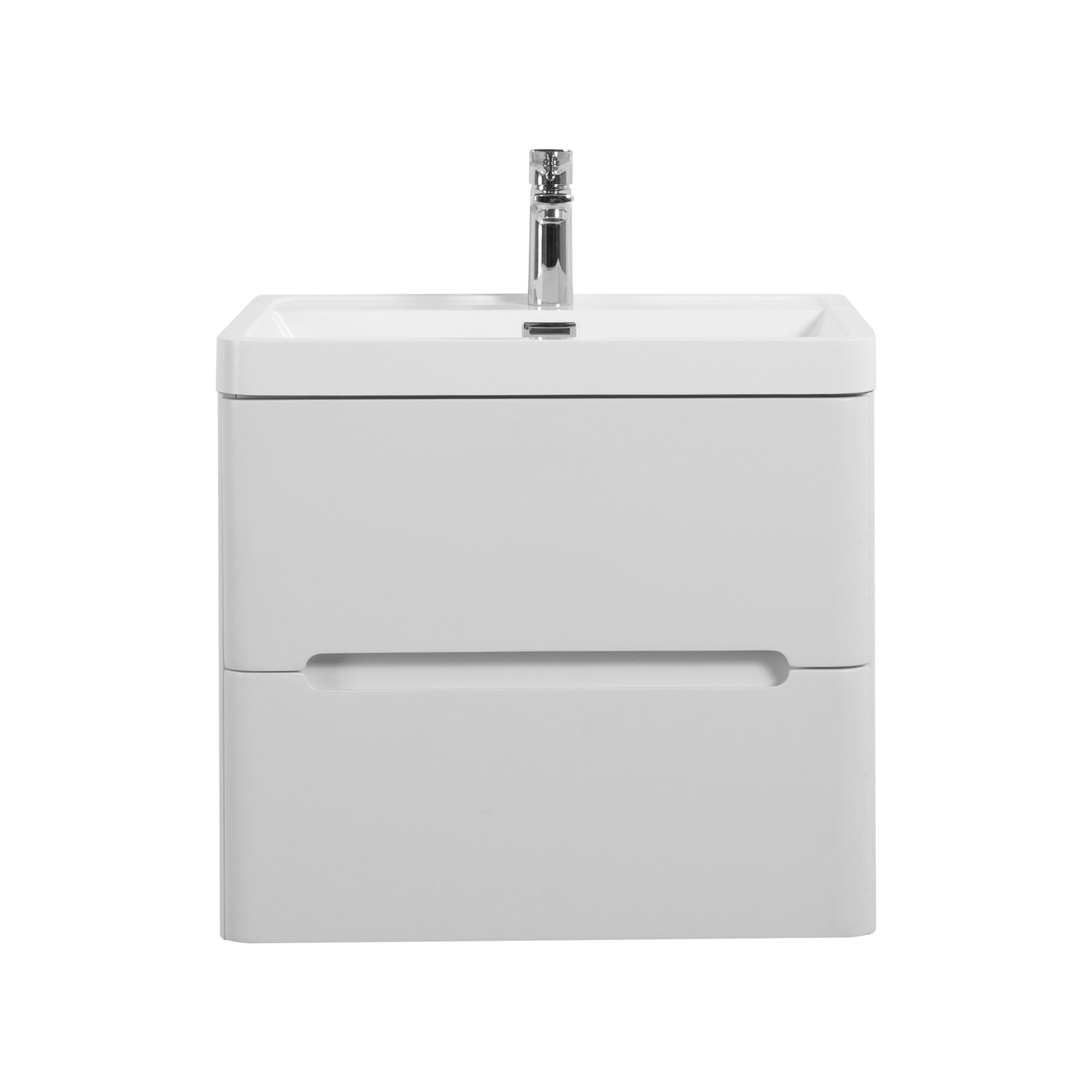 Logidon badkamermeubelset 60 cm witte wastafel met onderkast