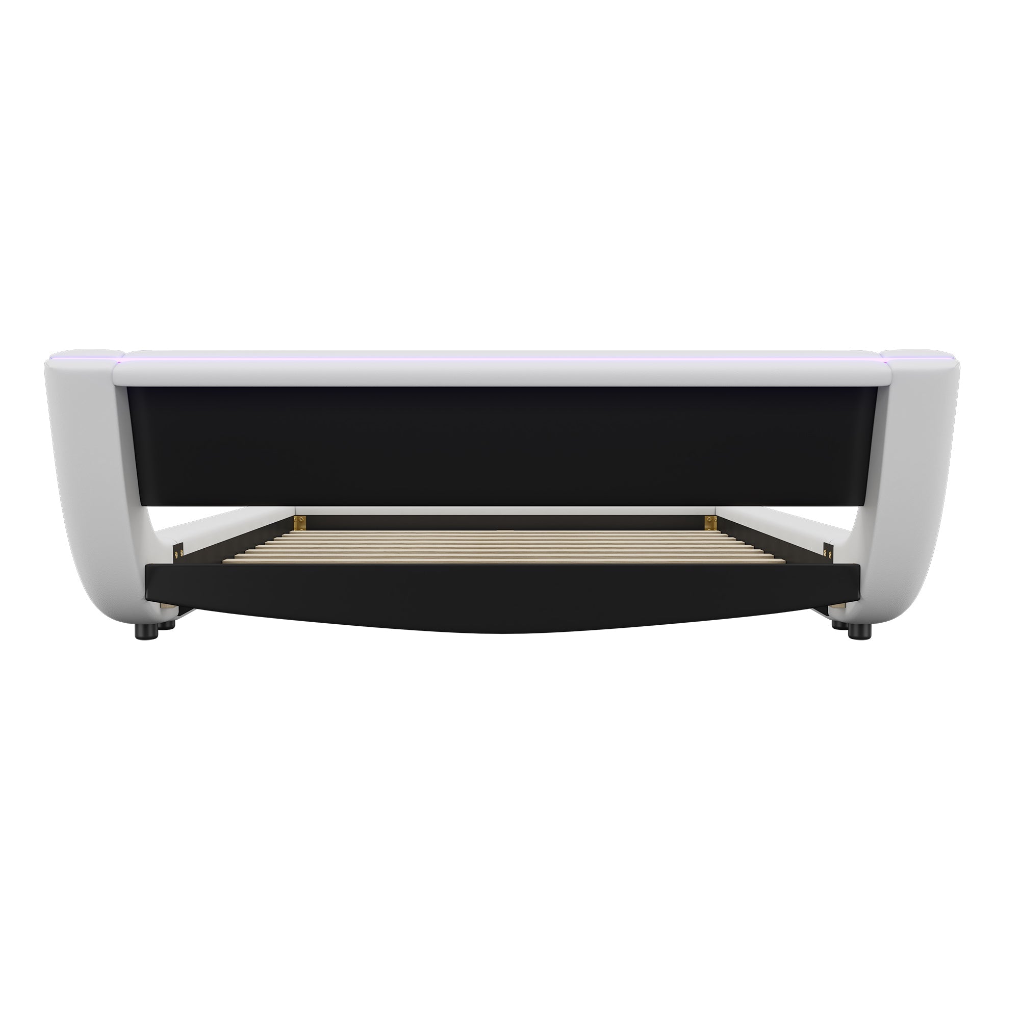Logidon vlakbed 140x200 cm wit PU LED licht 24T afstandsbediening