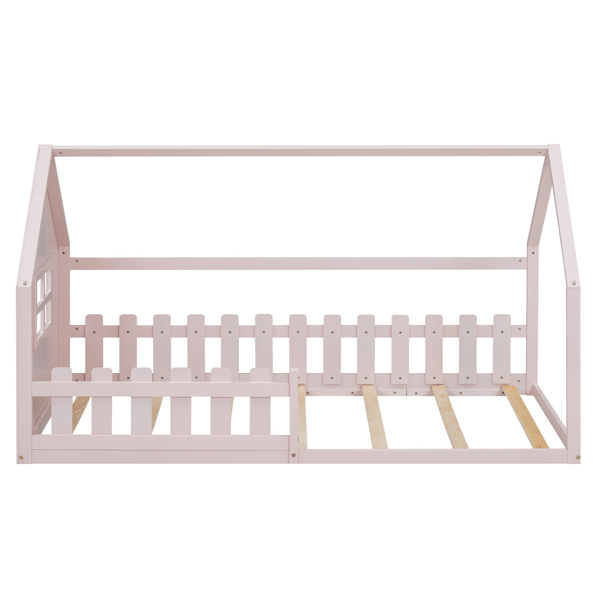 Logidon Huisbed Roze Speelhuis Kinderbed 90x200 Cm