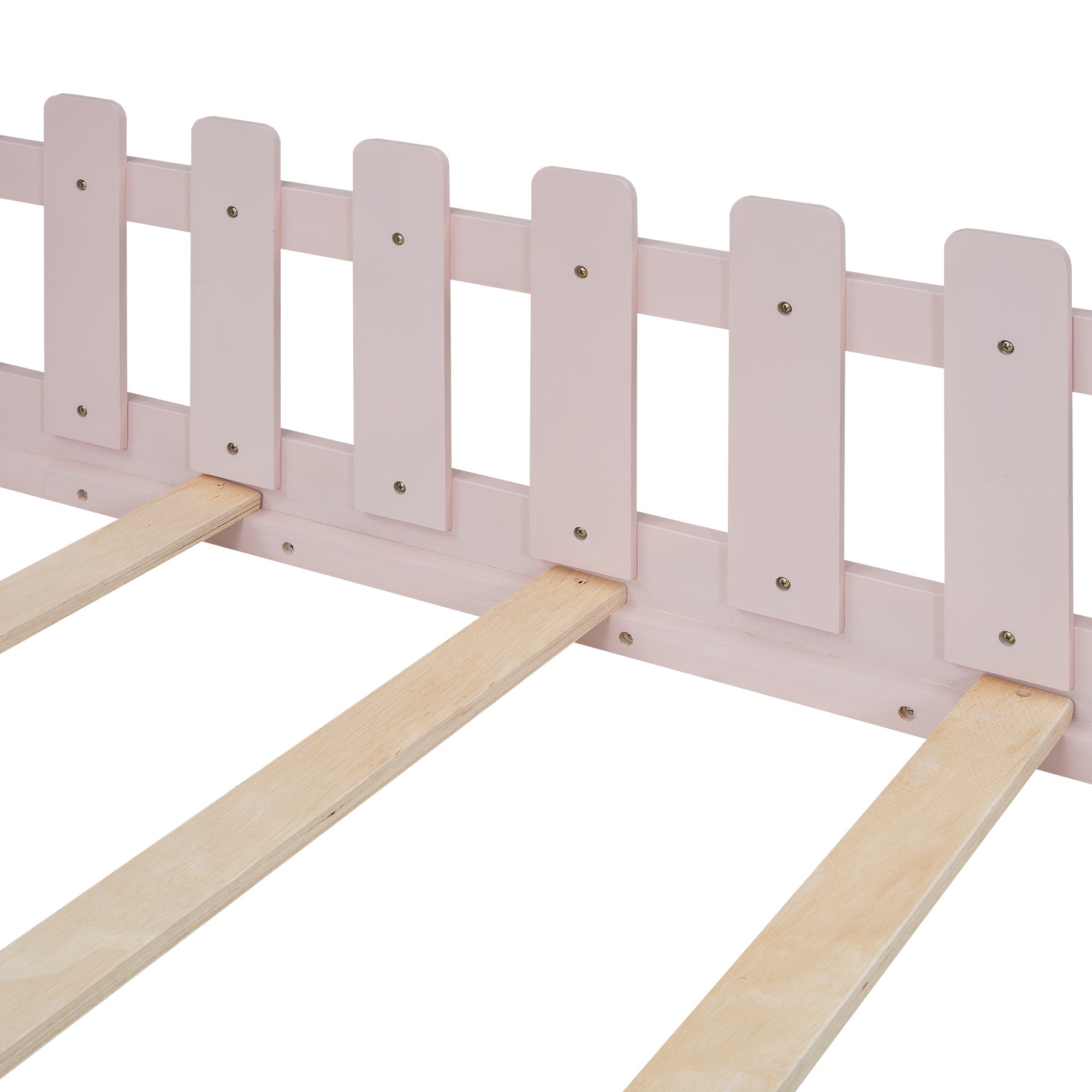 Logidon Huisbed Roze Speelhuis Kinderbed 90x200 Cm