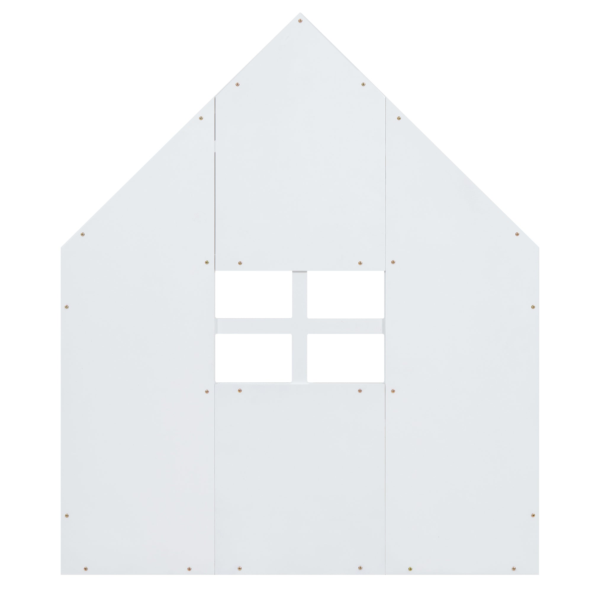 Logidon 90x200 cm flat bed children's bed white house bar