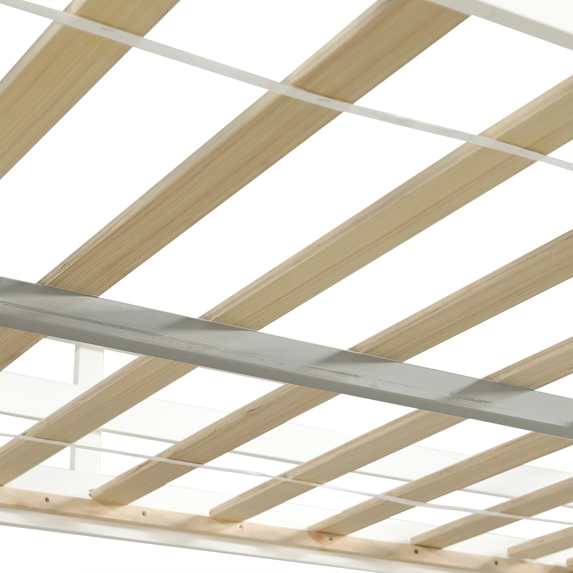 Logidon hoogslaper 140x200 cm wit naturel U-vormige lange tafel 2 lades
