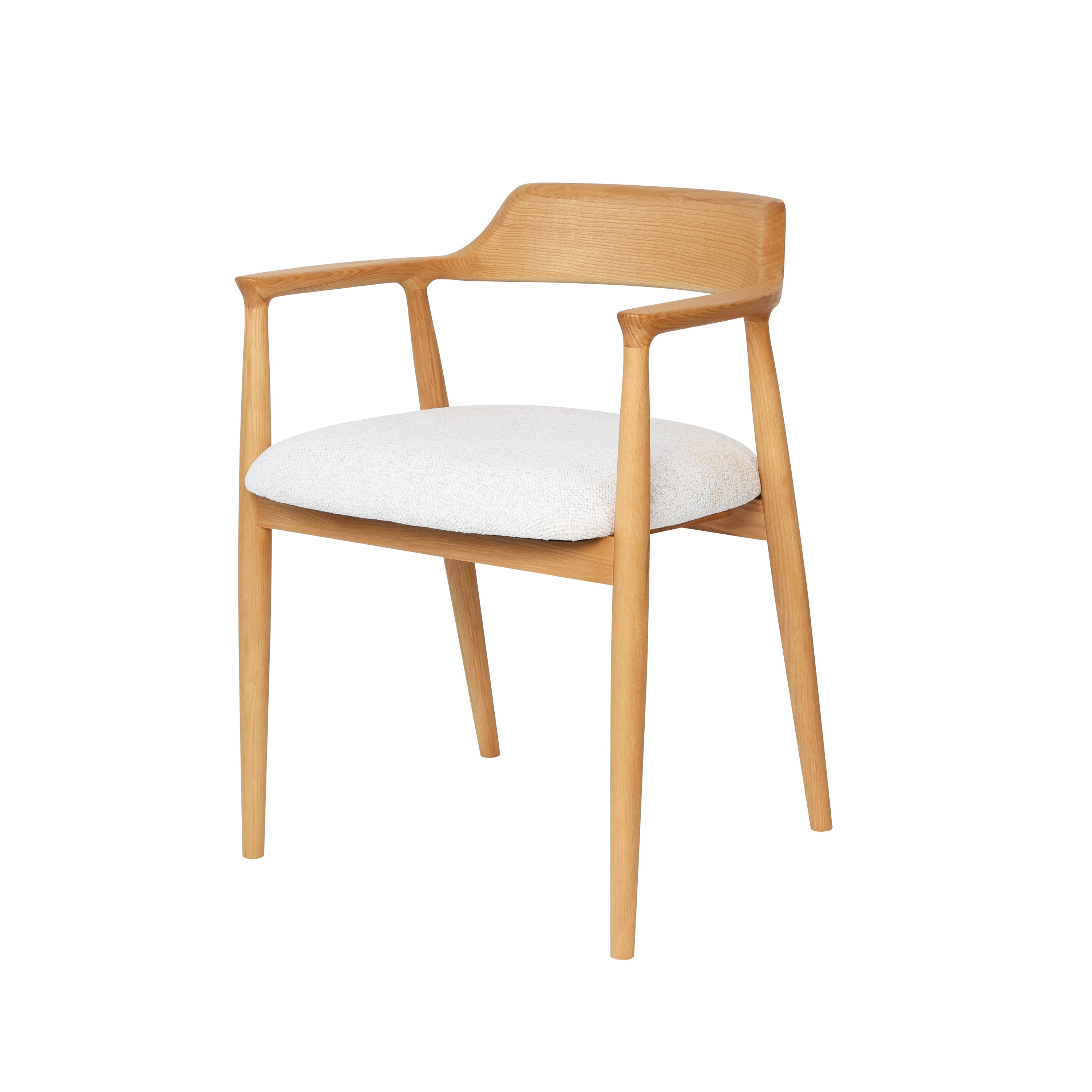Logidon Eden Houten Stoel Natuurlijk Wit Kennedy Design Comfortabele Zitting