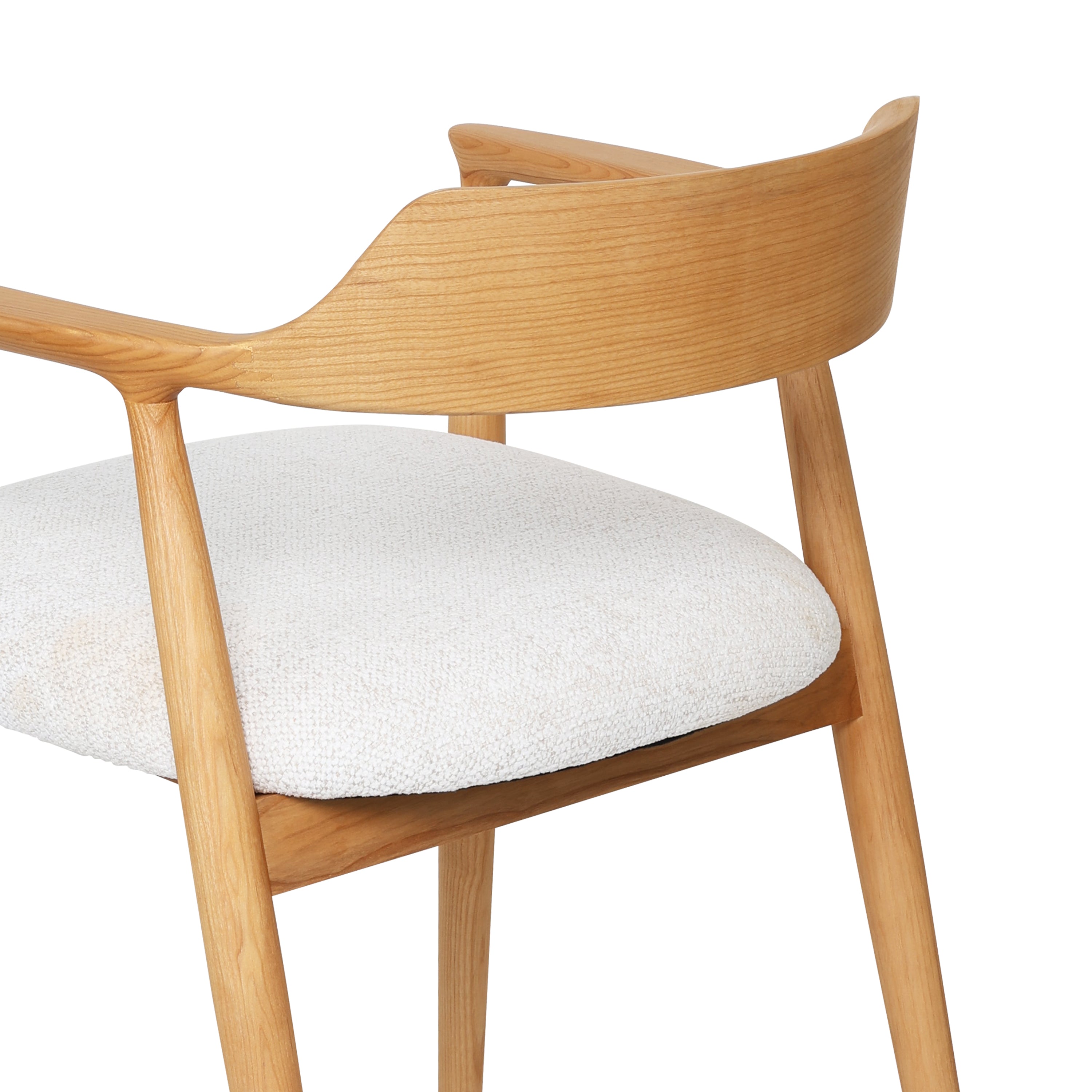 Logidon Eden Houten Stoel Natuurlijk Wit Kennedy Design Comfortabele Zitting