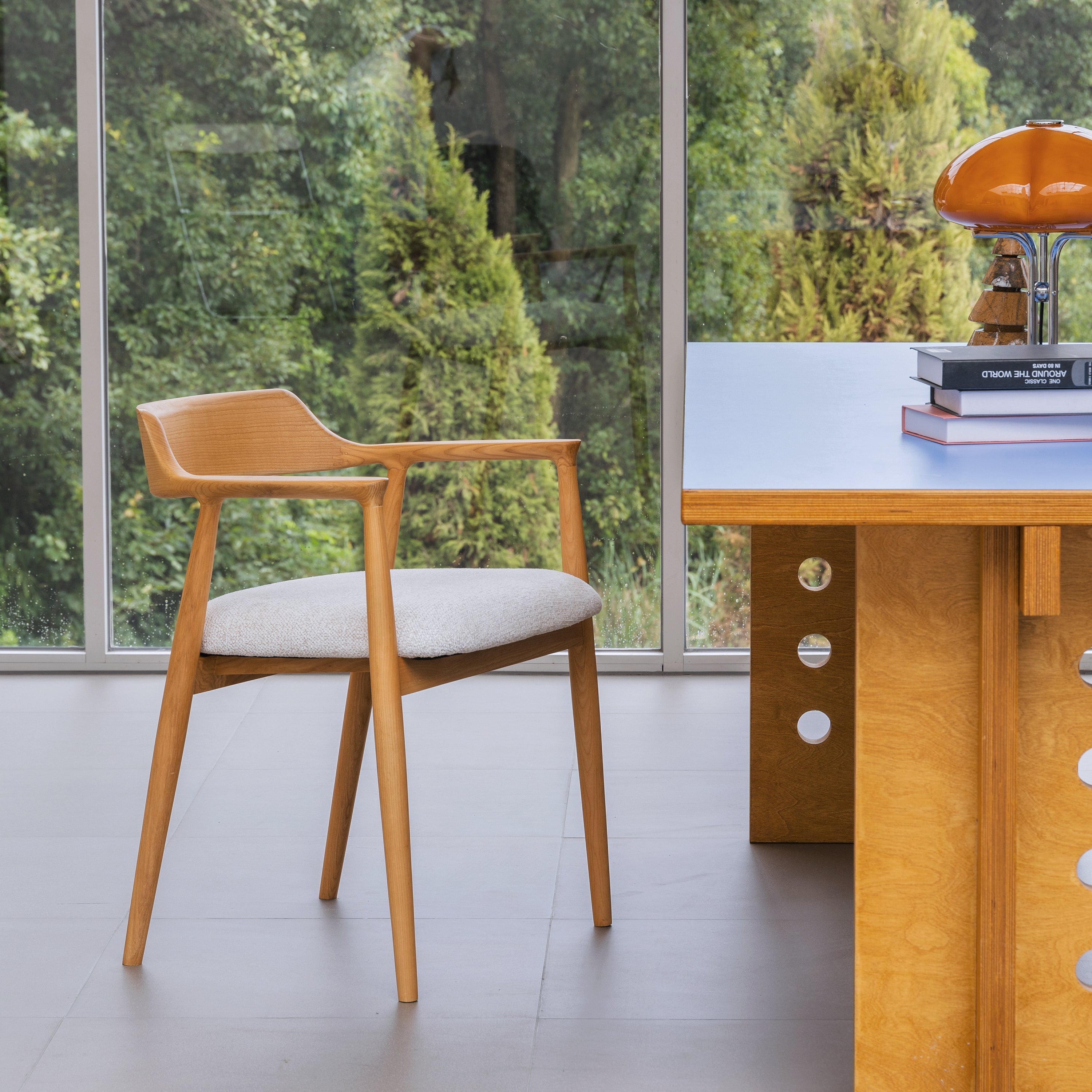 Logidon Eden Houten Stoel Natuurlijk Wit Kennedy Design Comfortabele Zitting