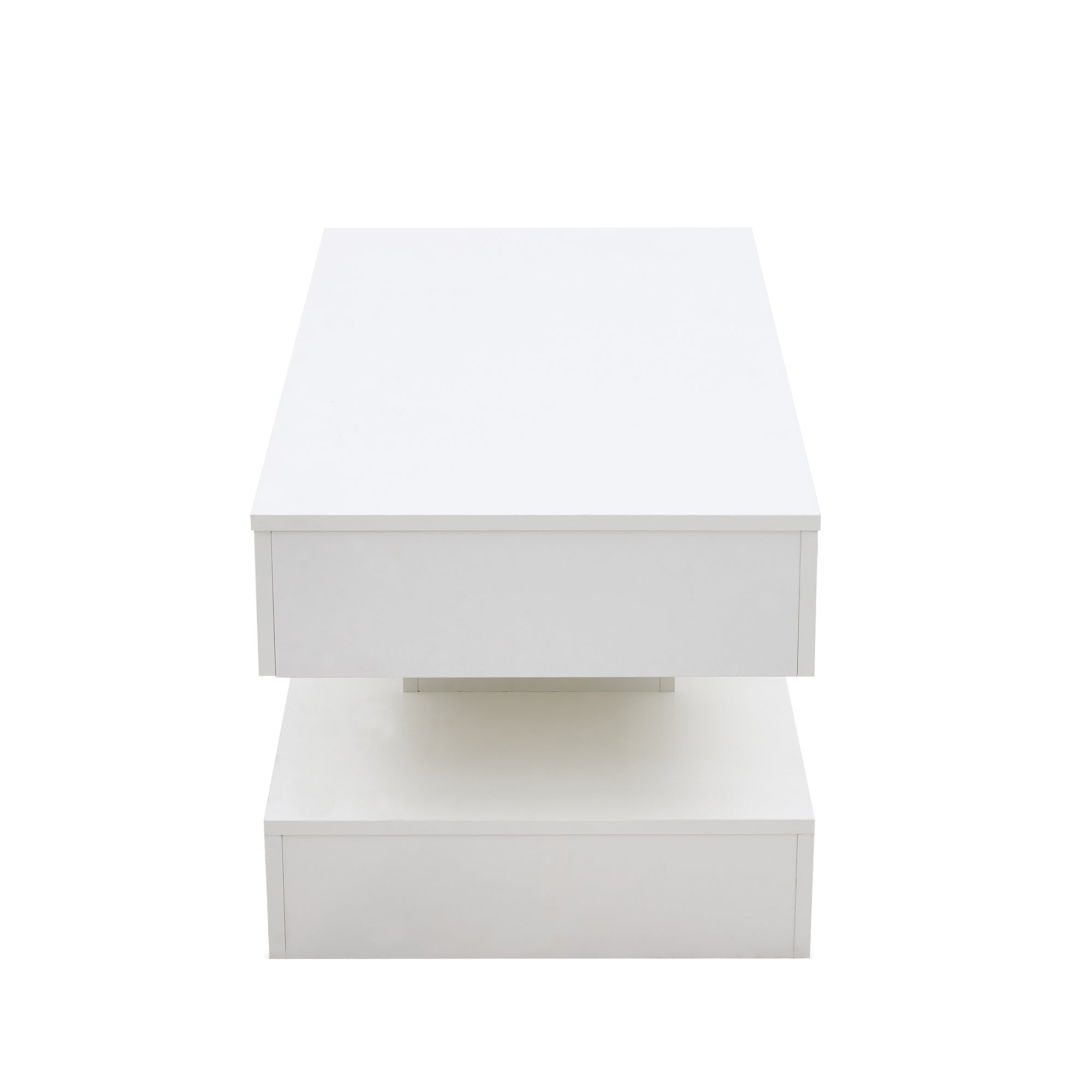 Logidon salontafel LED-verlichting en opbergruimte wit 100x50 cm