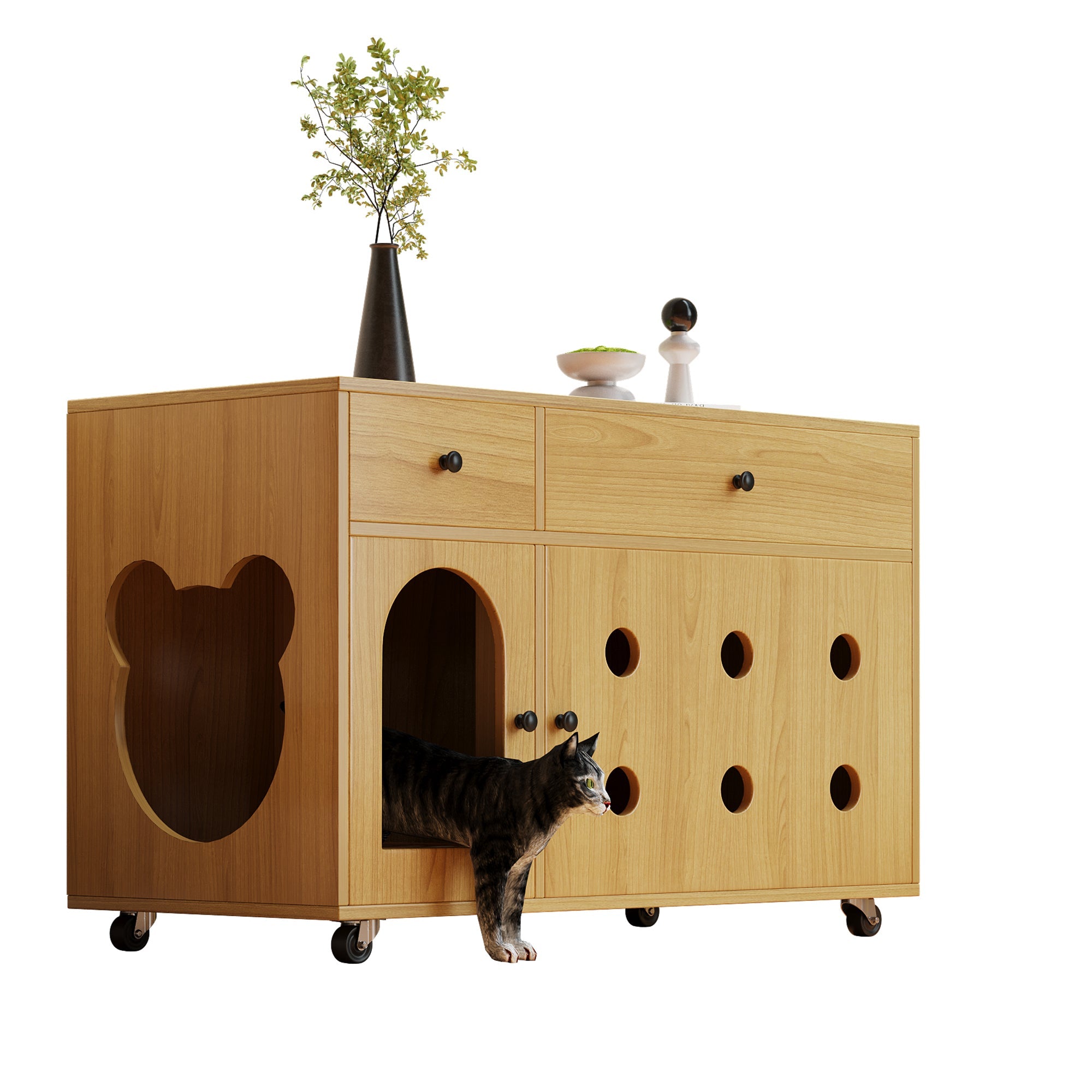 Logidon kattenbakkast 100 x 45 x 66 cm zandafvoerplaat