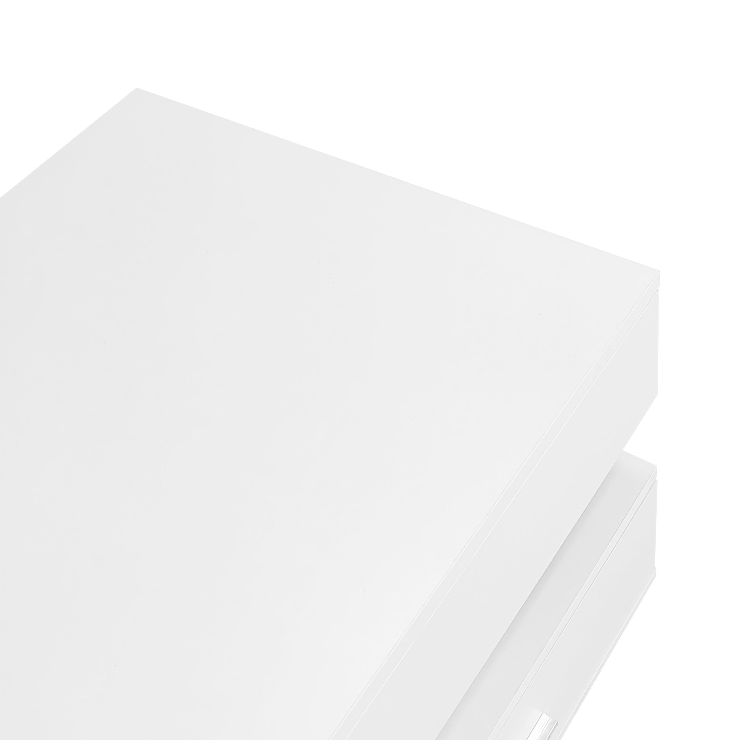Logidon Hydraulisch in hoogte verstelbare salontafel 100x50x44 cm Wit LED