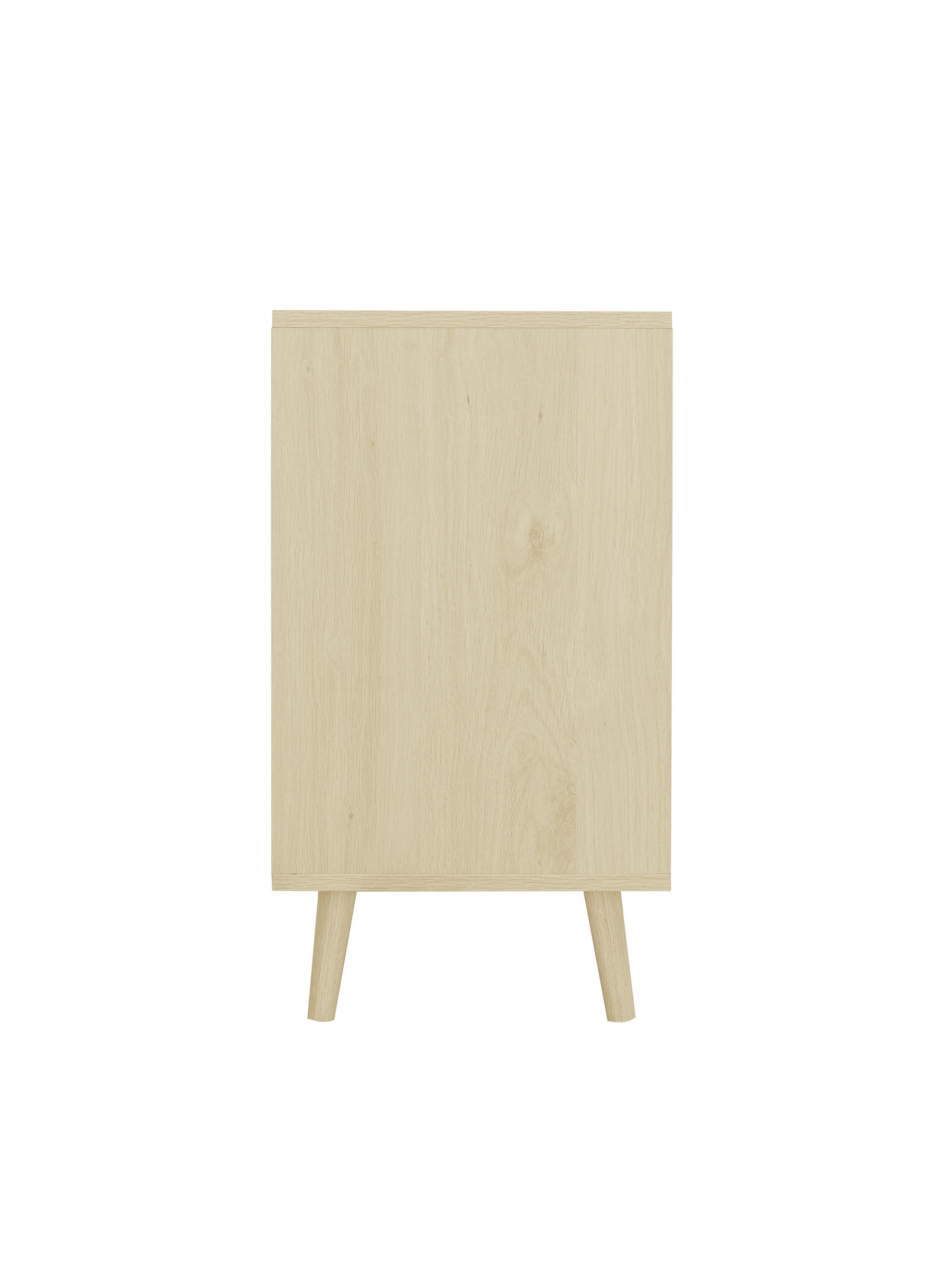 Logidon Boho shoe bench with rattan doors and drawer 90x35x65 cm
