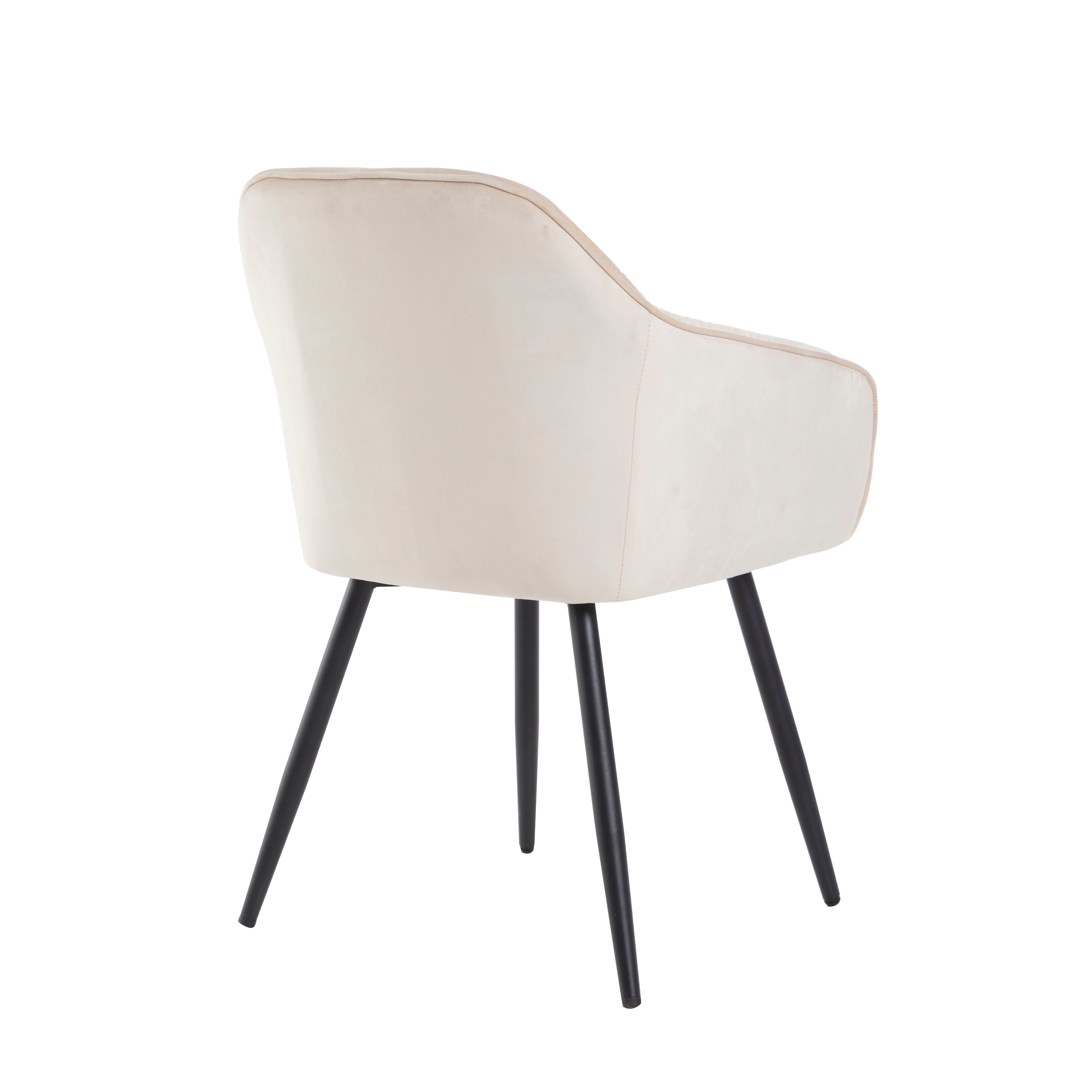 Logidon eettafelset 5-delig 138x80 cm beige stoelen houtnerf