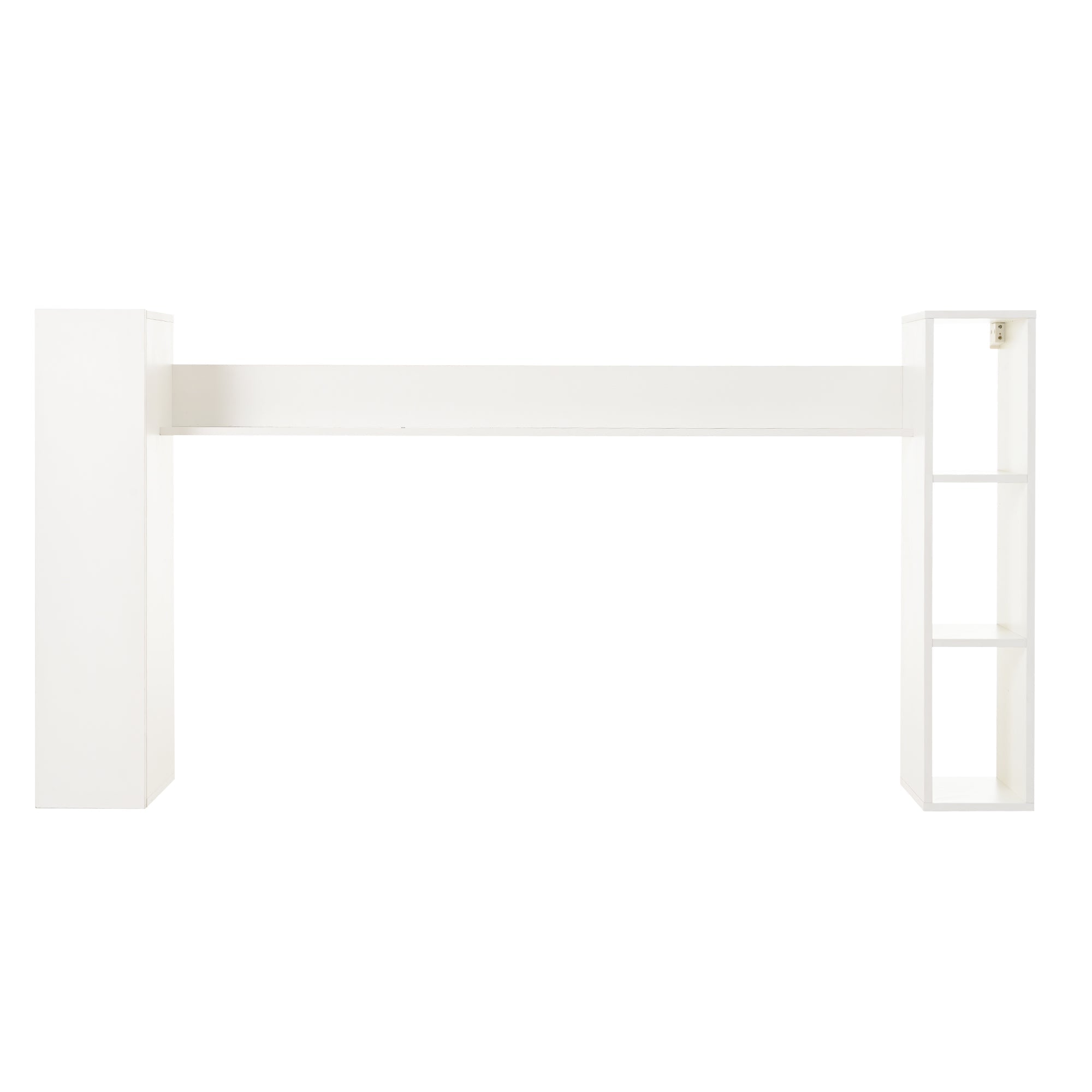 Logidon TV wandmeubel wit 180x35x33,5 cm compleet 4 delen