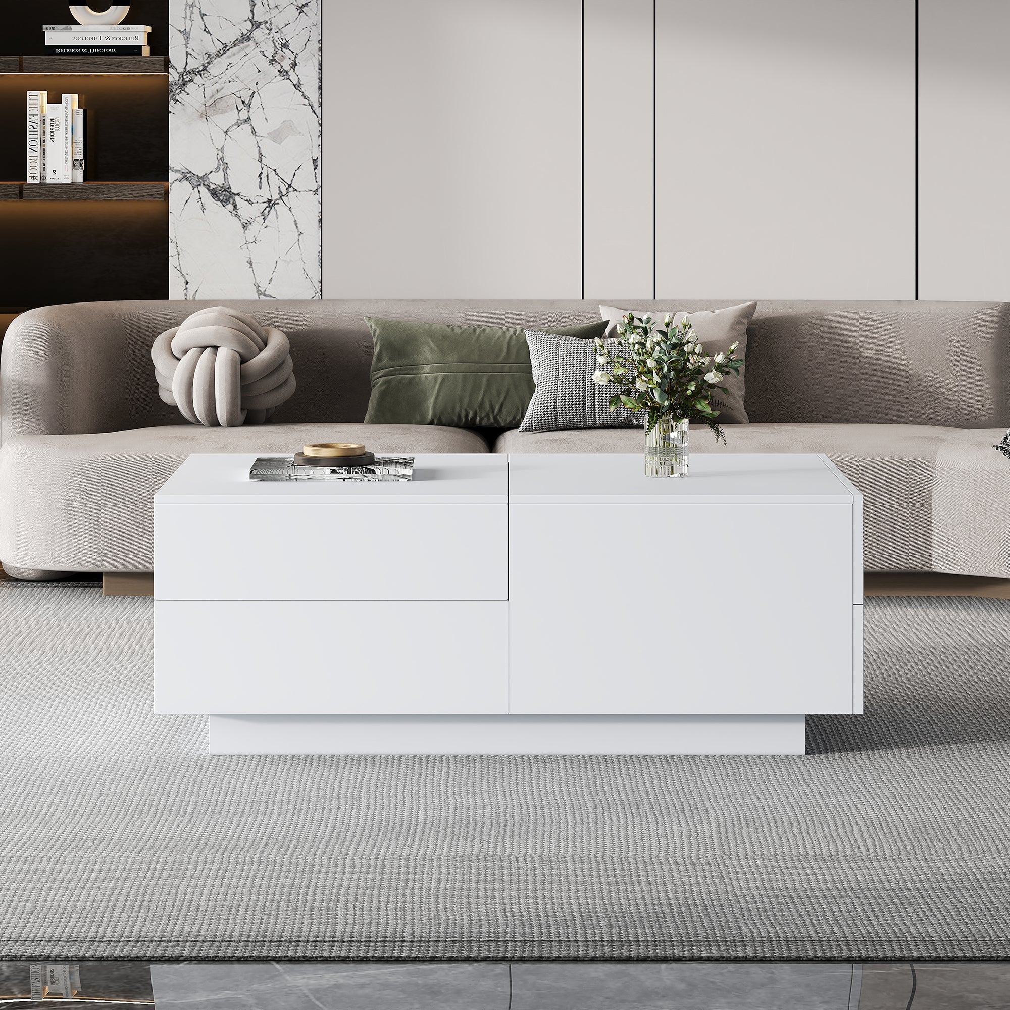 Logidon moderne salontafel met schuiflades 90x55x45