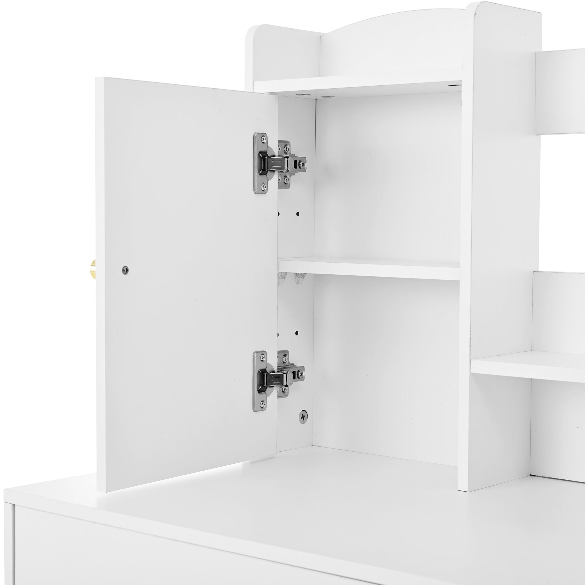 Logidon Grote Kaptafel Dimbaar LED Verlichting Wit 90x40x132 cm