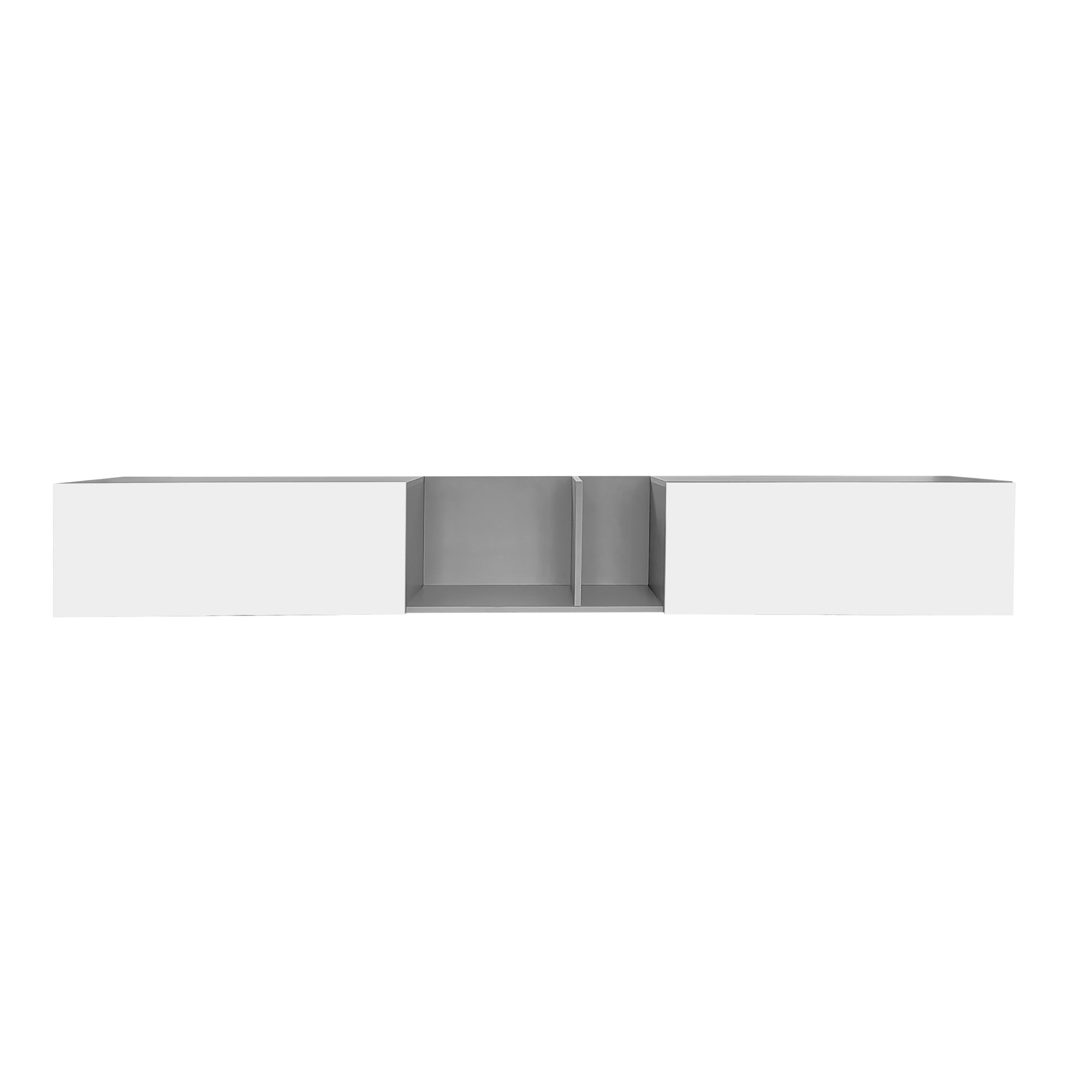 Logidon TV-meubel 170 cm hoogglans zwart glasplank LED